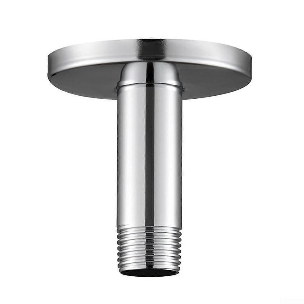 Stainless Steel Shower Bracket with Ceiling Mount Extension, Adjustable Height, Heavy-Duty Design for Bathroom Use