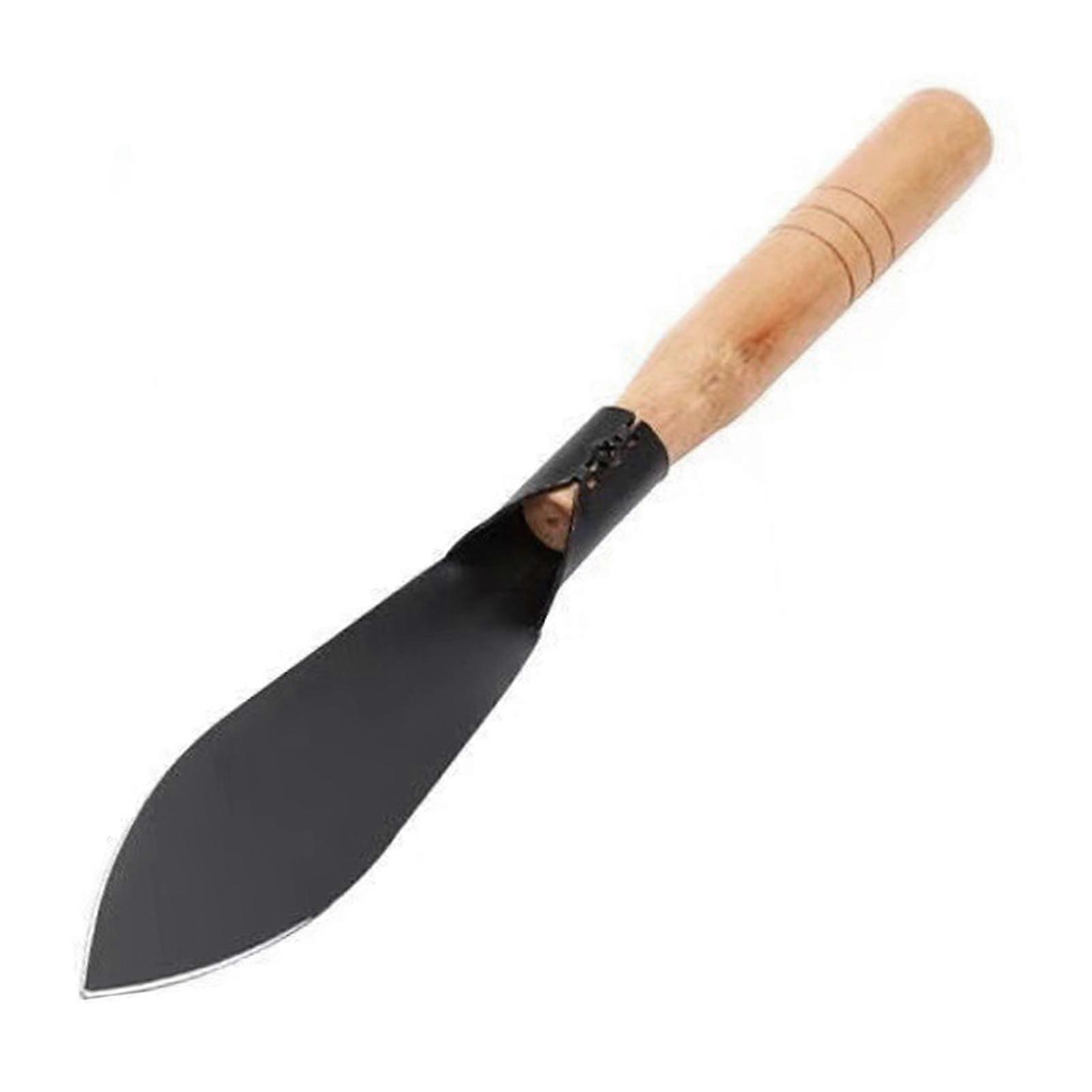 hand weeder tool with ergonomic handle for garden planting