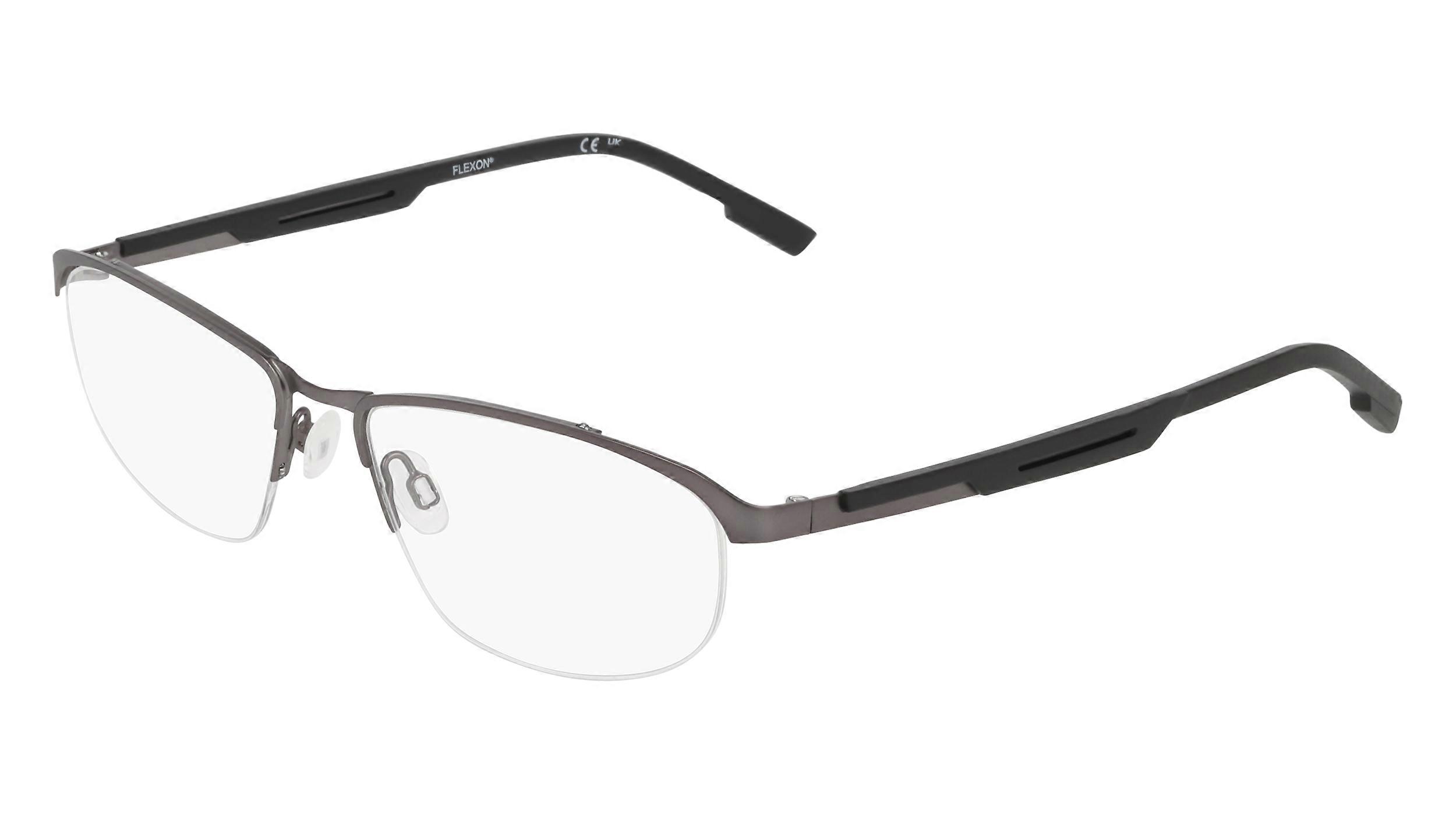 Eyewear Frames FLEXON FLEXON E1158 072 SATIN GUNMETAL 57/17/150 MALE