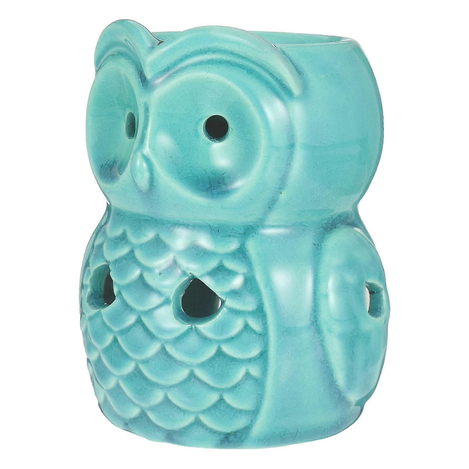 Decorative Owl Shaped Ceramic Incense Burner for Home Decor 1Pcs