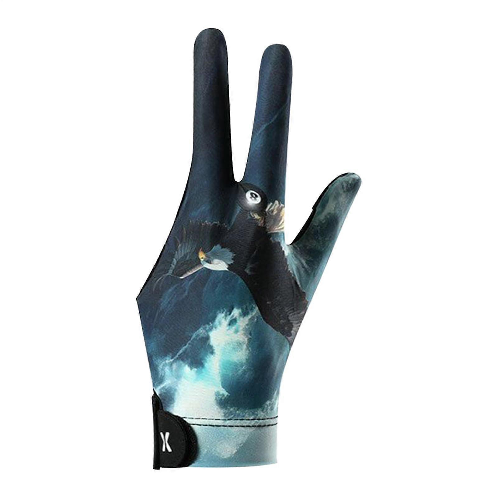 Generique Billiard Gloves LeftHand 3Finger Pool Mitt Elastic Glove For Precision Sports Cyclists Golfers Athletes