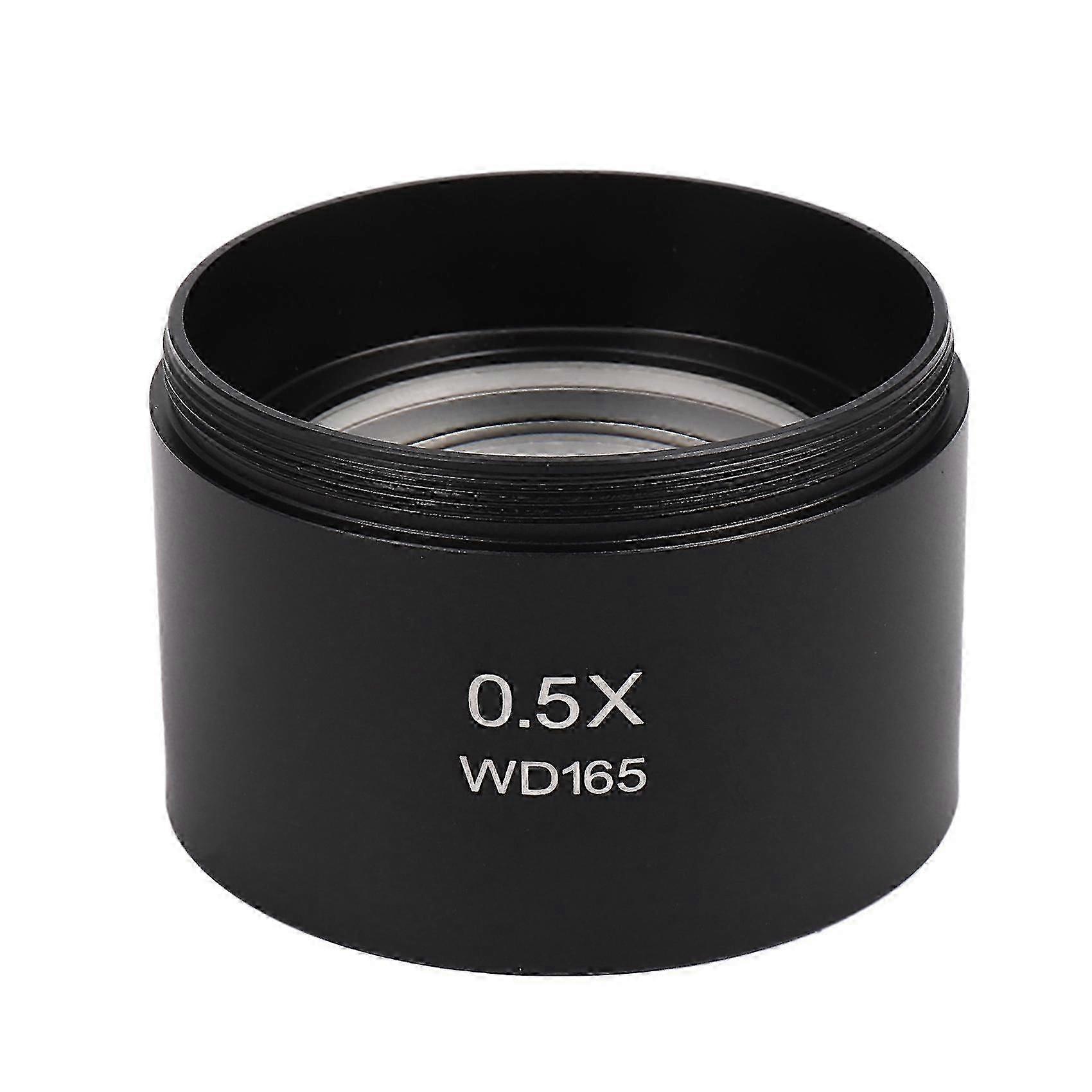 Wd165 0.5x Stereo Microscope Auxiliary Objective Lens Barlow Lens With 1-7/8 Inch(m48mm)mounting Th