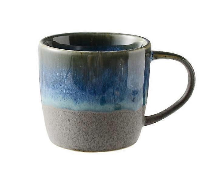 Blue Series Ceramic Coffee Cup Breakfast Cup Afternoon Tea Cup Simple Retro Tableware