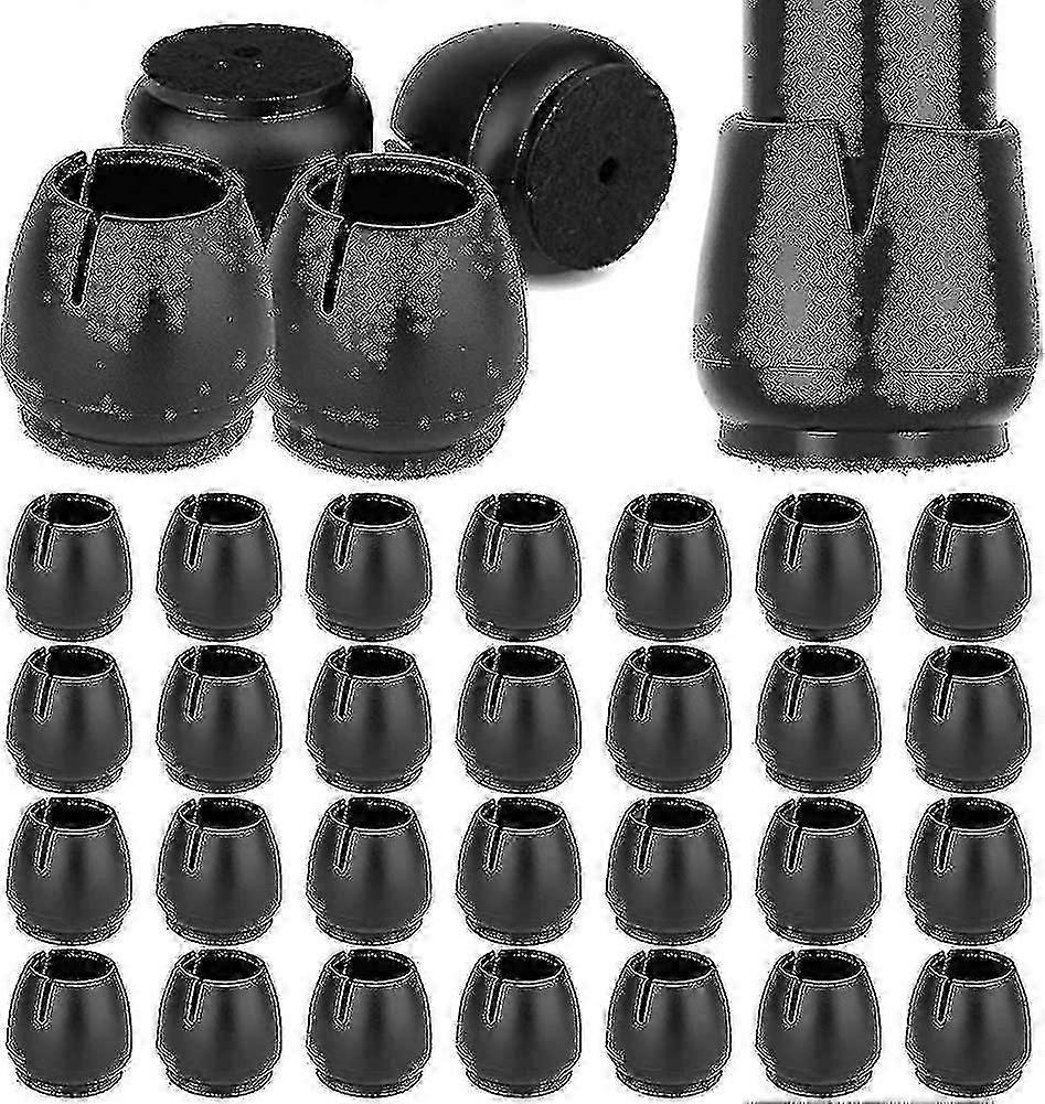 Silicone Chair Leg Caps, 20 Pieces 17-21mm Protective Caps For Chair Legs, Rubber Chair