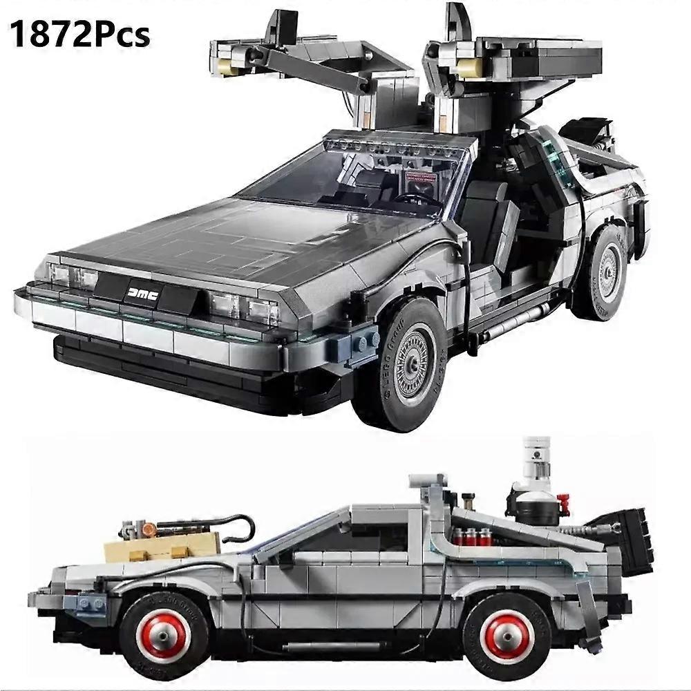 Back to the Future Time Machine Building Blocks Toy - Creative Car Construction Present for Kid