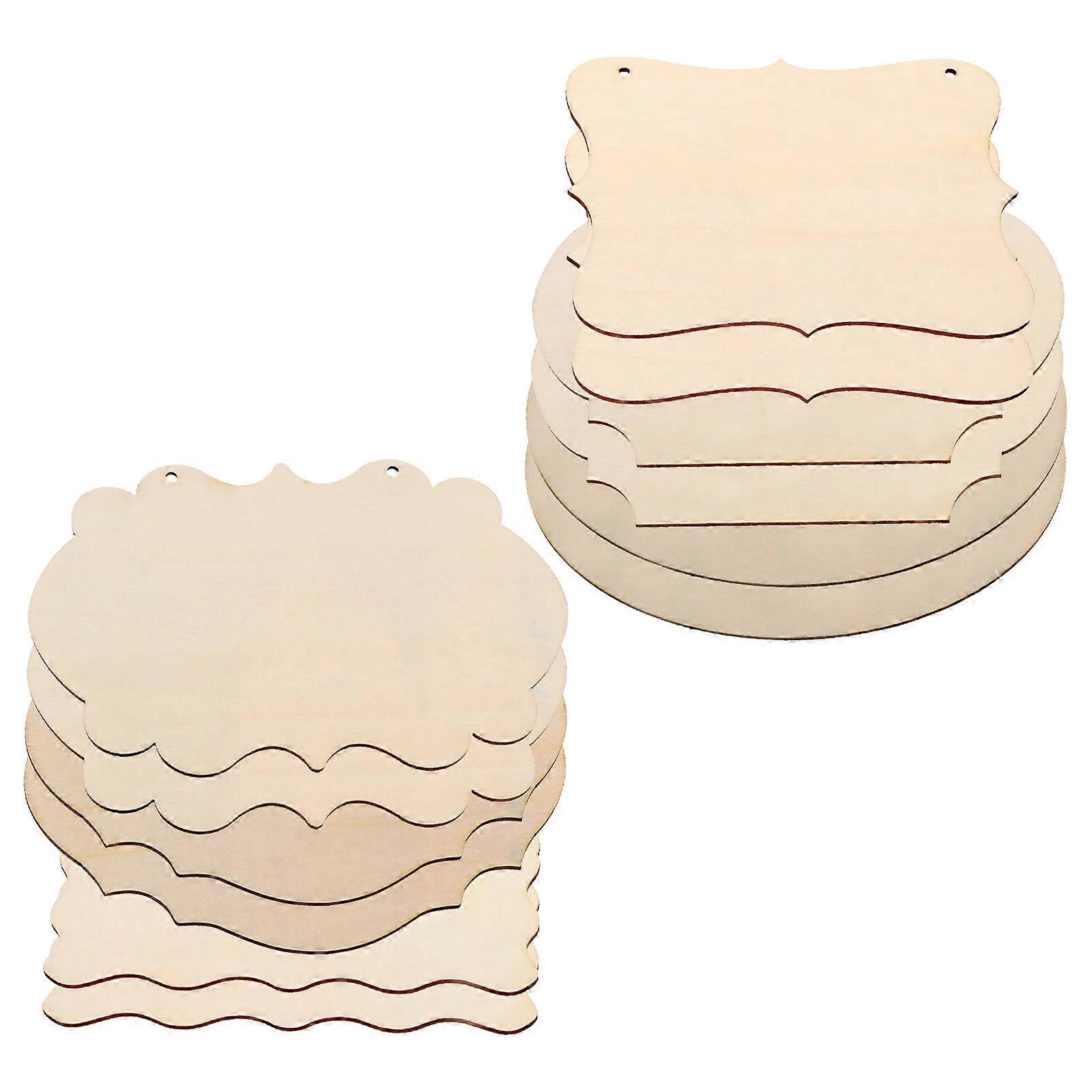 Wooden Signs for Crafts Unfinished Wood Crafts for DIY 24Pcs Wood Blanks