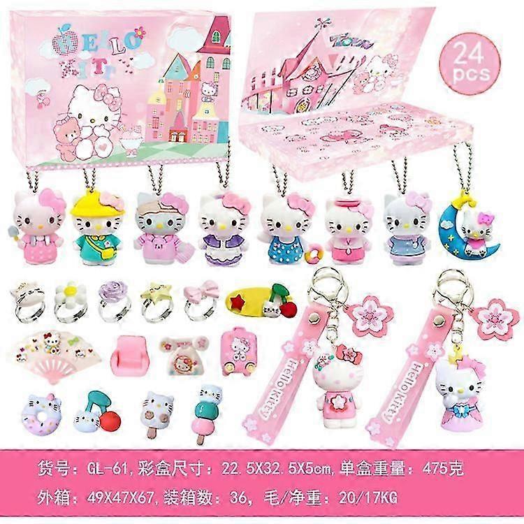 Χριστουγεννιάτικο Ημερολόγιο Advent Sanrio Kuromi My Melody Hole Music Blind Box LABUBU Hole Music Blind Box Set