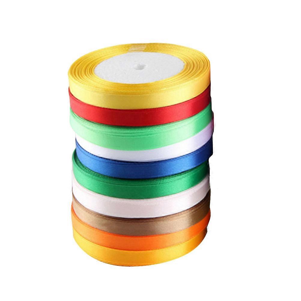 Silk Ribbon Gift Wrapping Ribbon for DIY Craft 10Pcs Assorted Colors