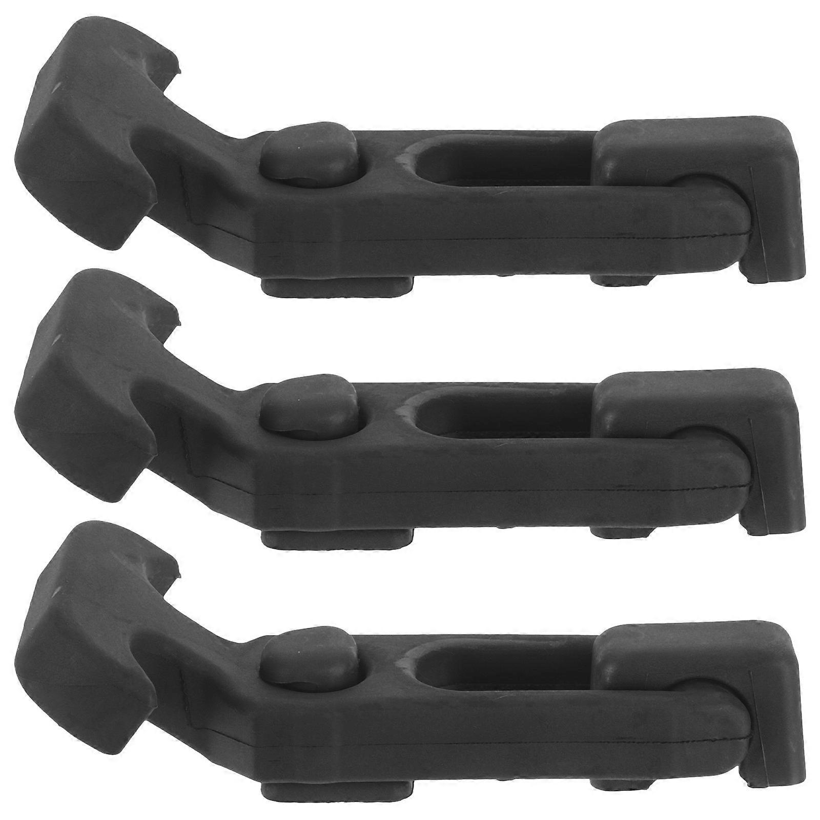 Black Rubber T-Handle Toolbox Latches for Hunting 3Pcs Pack