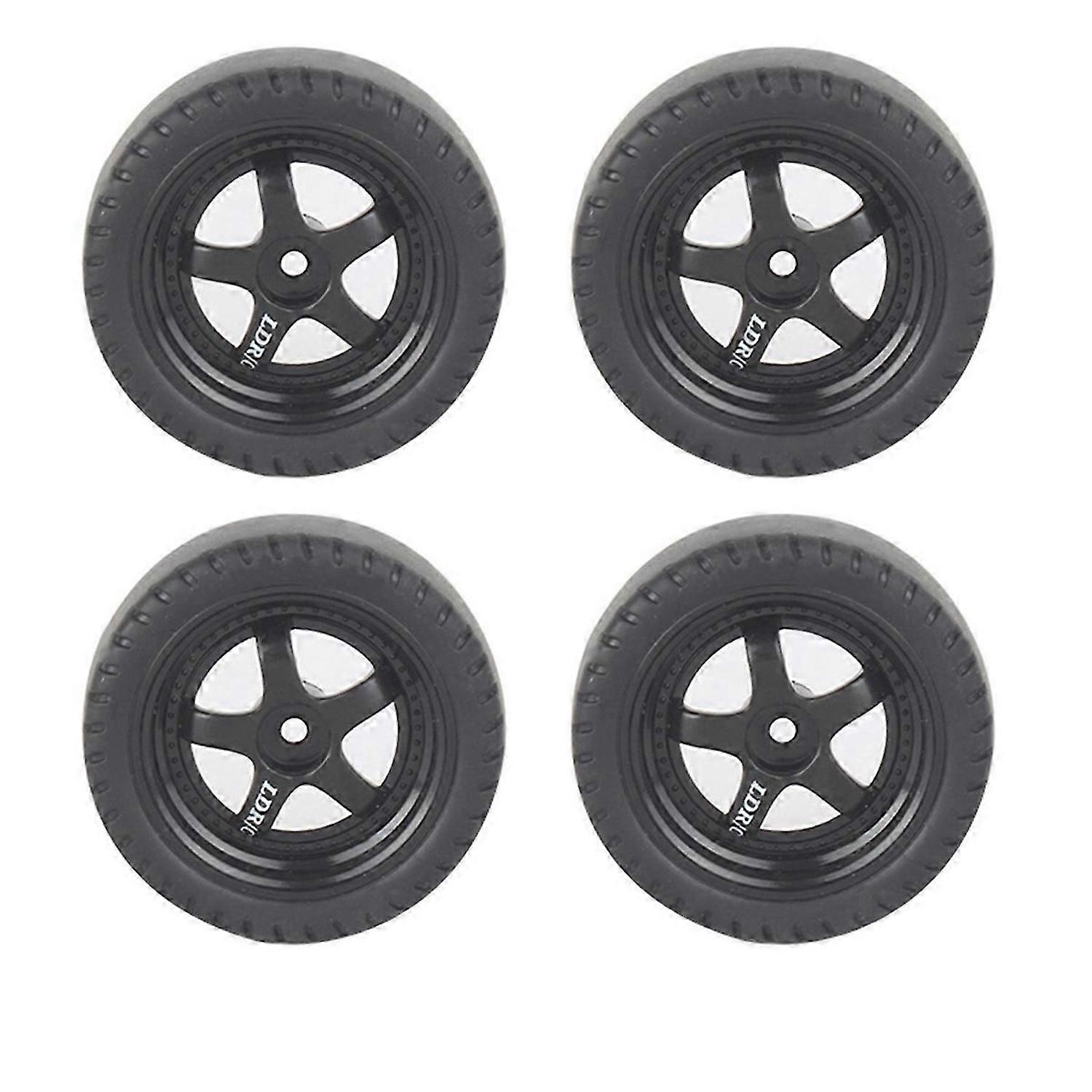 4Pcs RC Drift Tire Wheel Hard Tyre for LDRC LD1201 P06 B14 B24 C14 C24 C34 C44 RC Car Upgrade Access