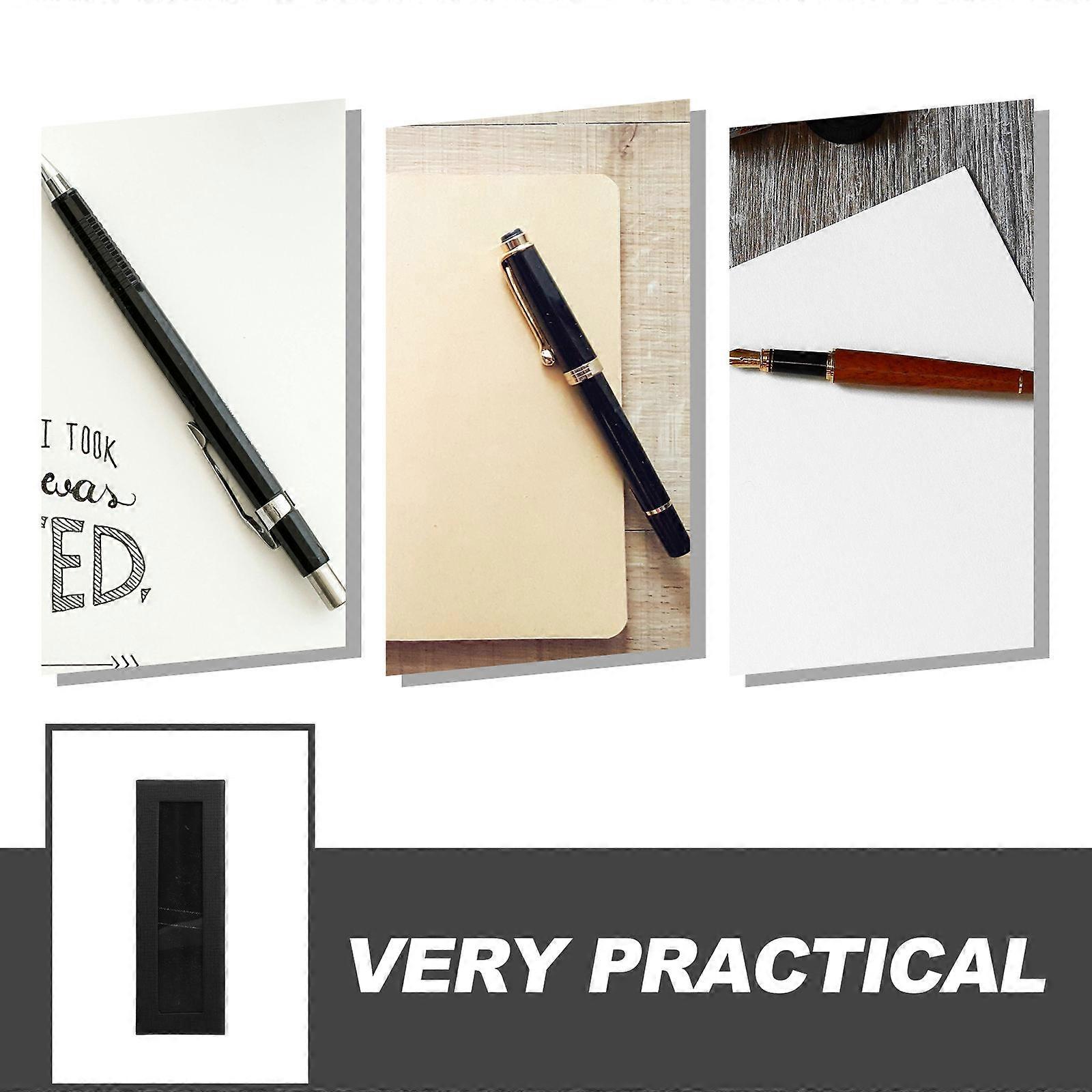 40Pcs Black Pen Organizer Box for Storage with Transparent Window Display