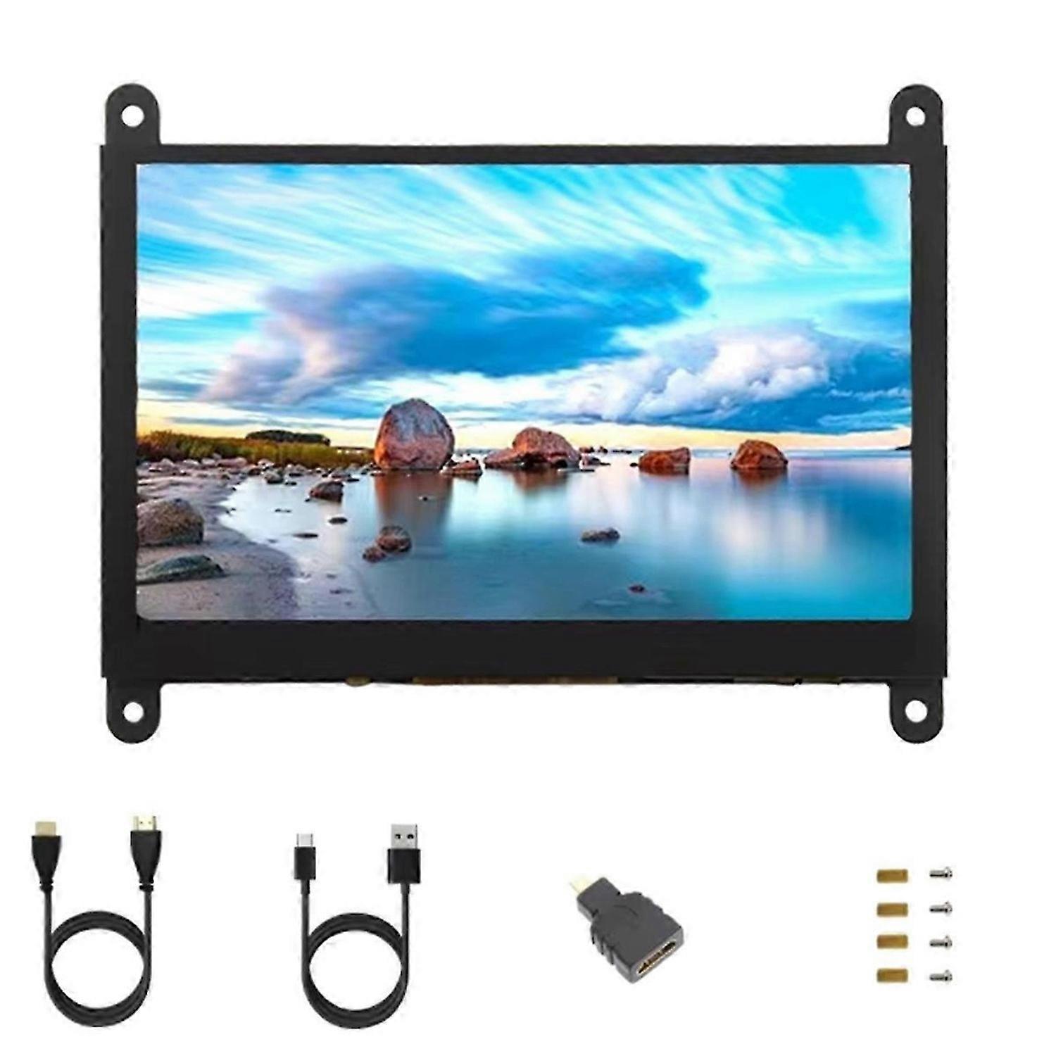 5 Inch IPS Touch Screen LCD Display 5inch 1024x600 OSD -Compatible Mini PC Monitor for 5 3B+ 4B