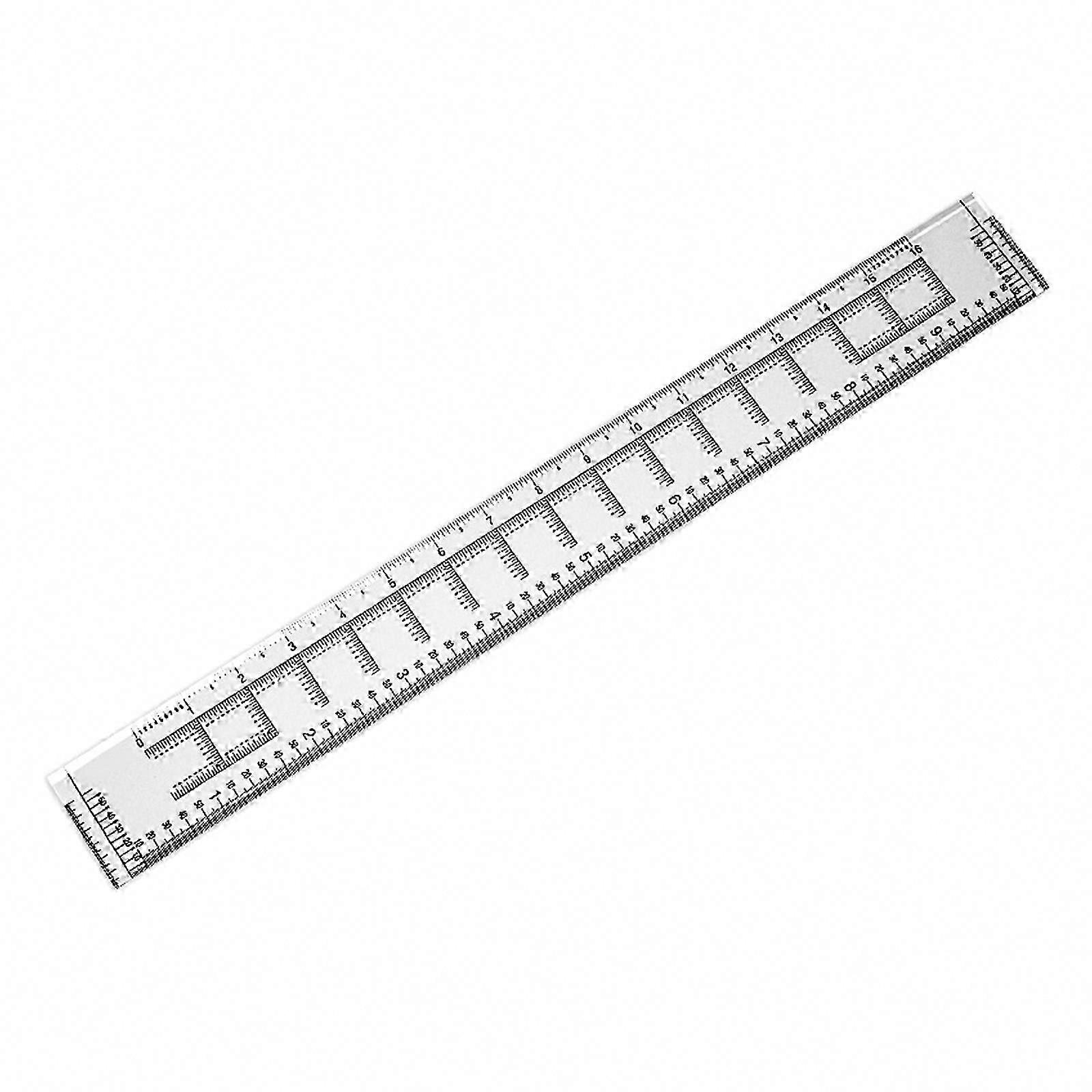 Map Ruler Geographical Measure Protractor High-Clarity 1:50000 Scale Latitude Longitude Measuring Tool