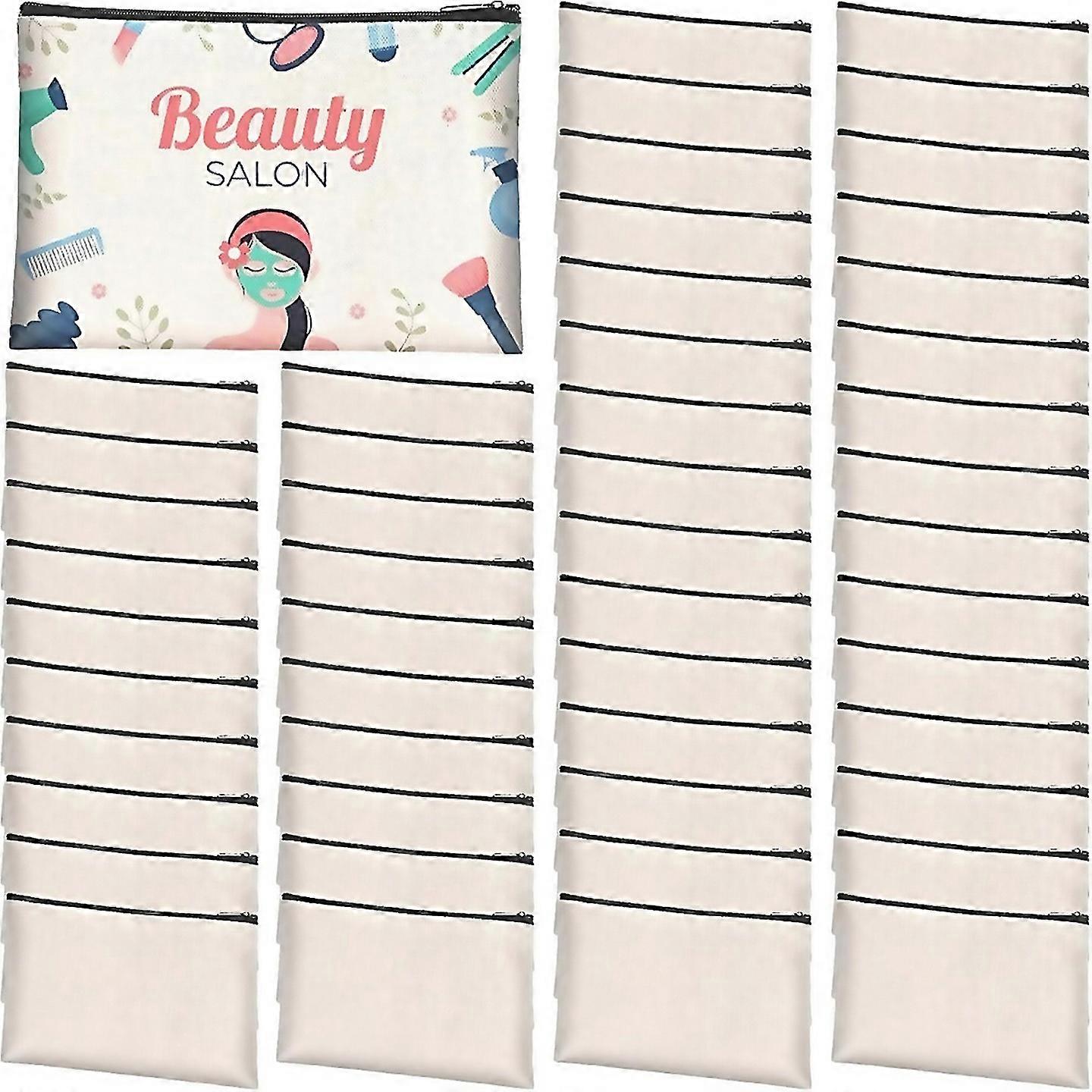 For 50pcs Sublimation Blank Canvas Makeup