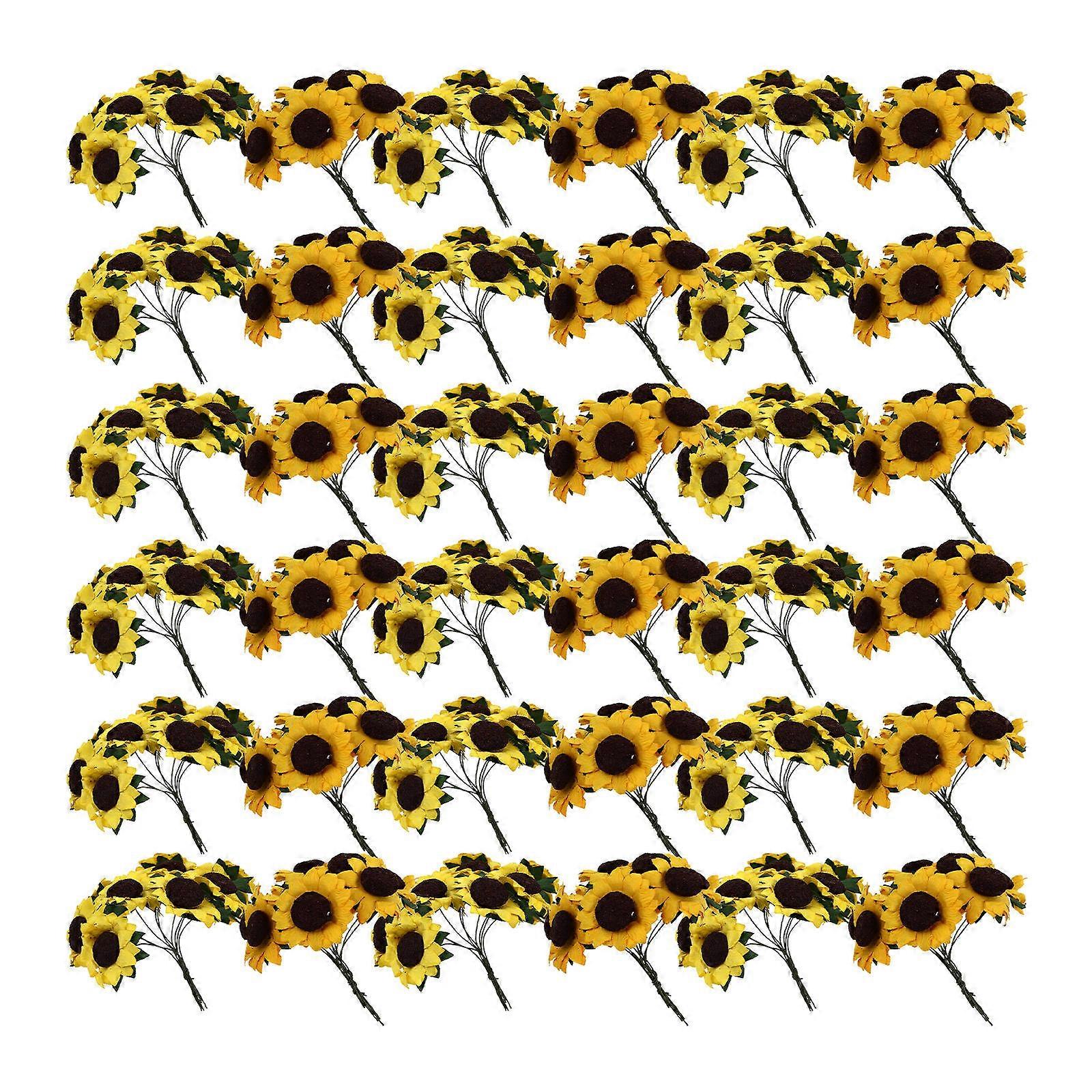 DIY Artificial Sunflower Ornament for Candy Box 200Pcs Pack