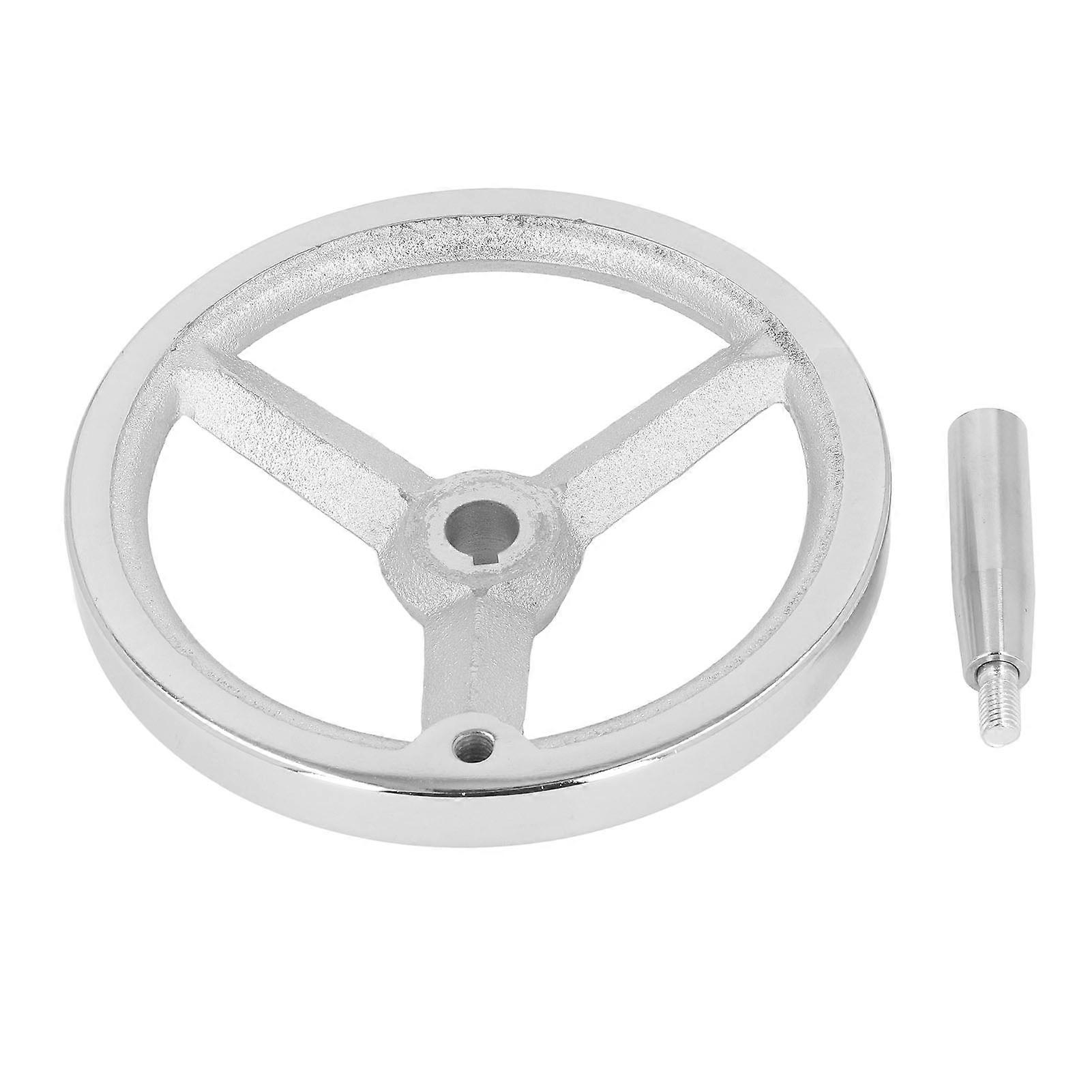 Volant de tour rond en fonte 18 x 200 mm avec poignée pour fraiseuse et meuleuse