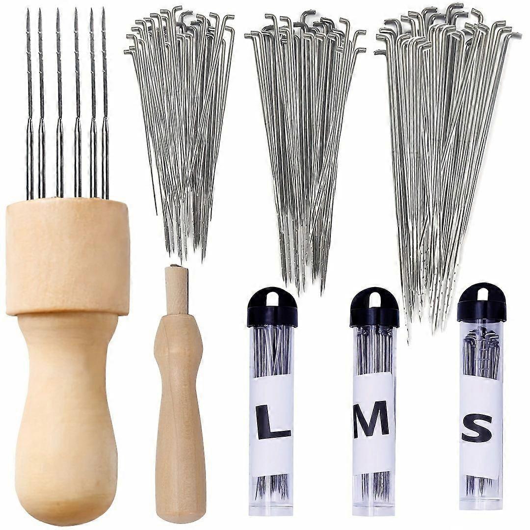Wool felt poking needle set tool multi-specification poking needle finger set poking tool wool poking needle
