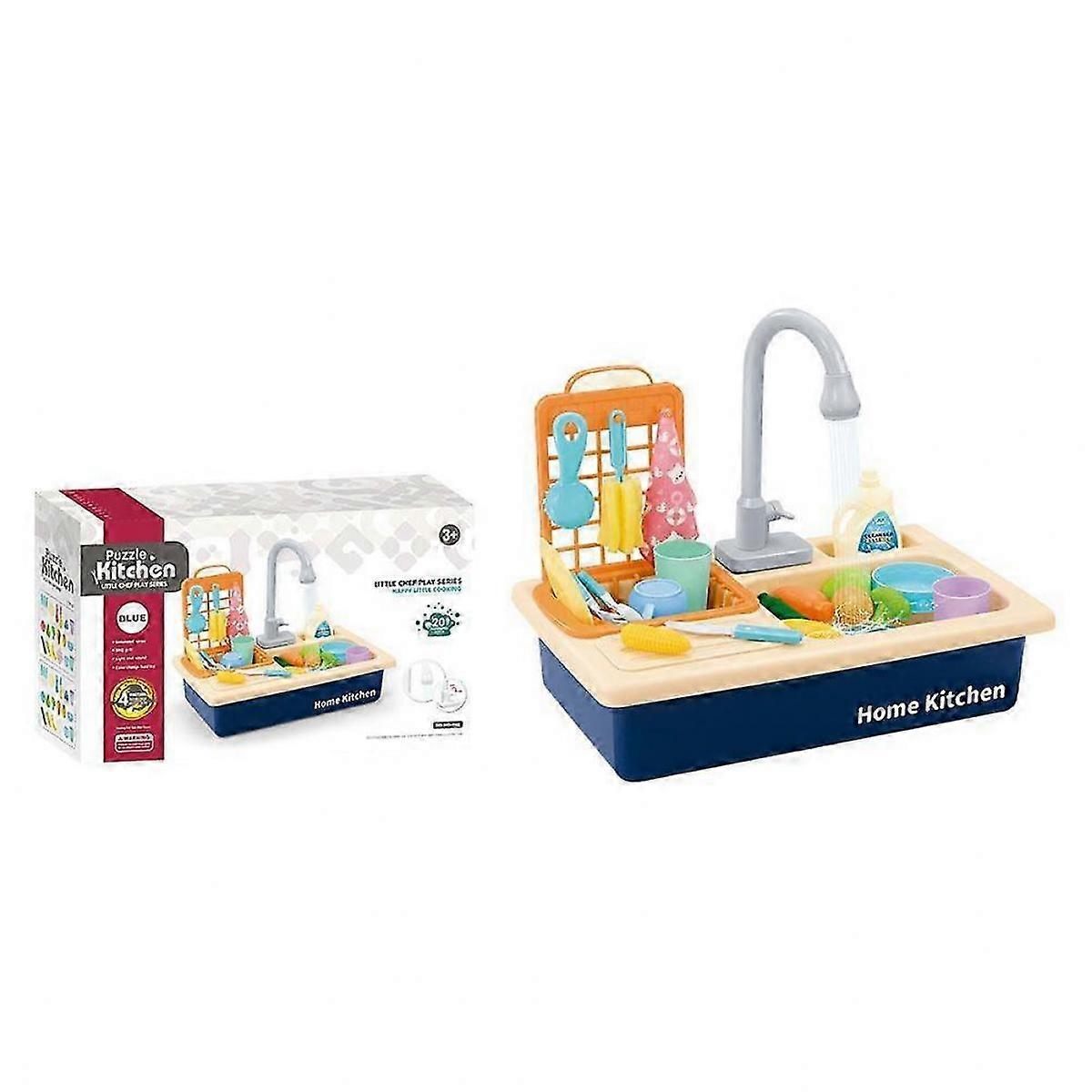 Children's Kitchen Utensils Electric Circulating Water Dishwasher Toy