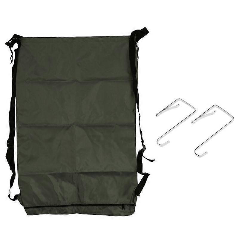 Large Laundry Hanging Bag With Strap, With Hooks, With Bottom Zipper