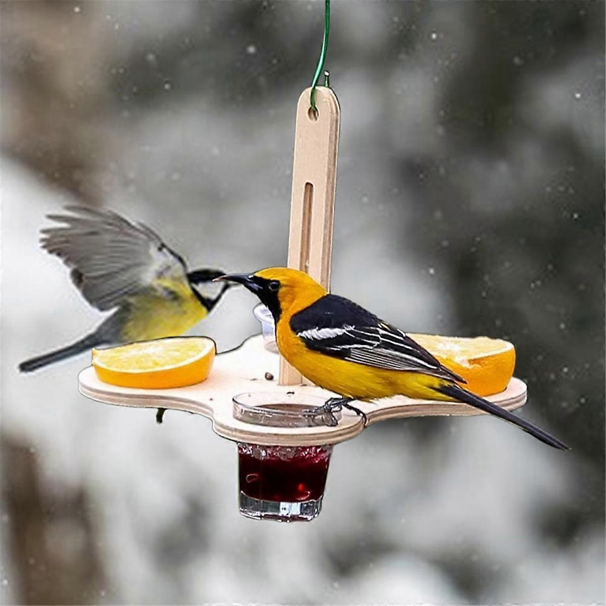 Outdoor Simple Feeder, Diy Bench Hanging Bird Feeder
