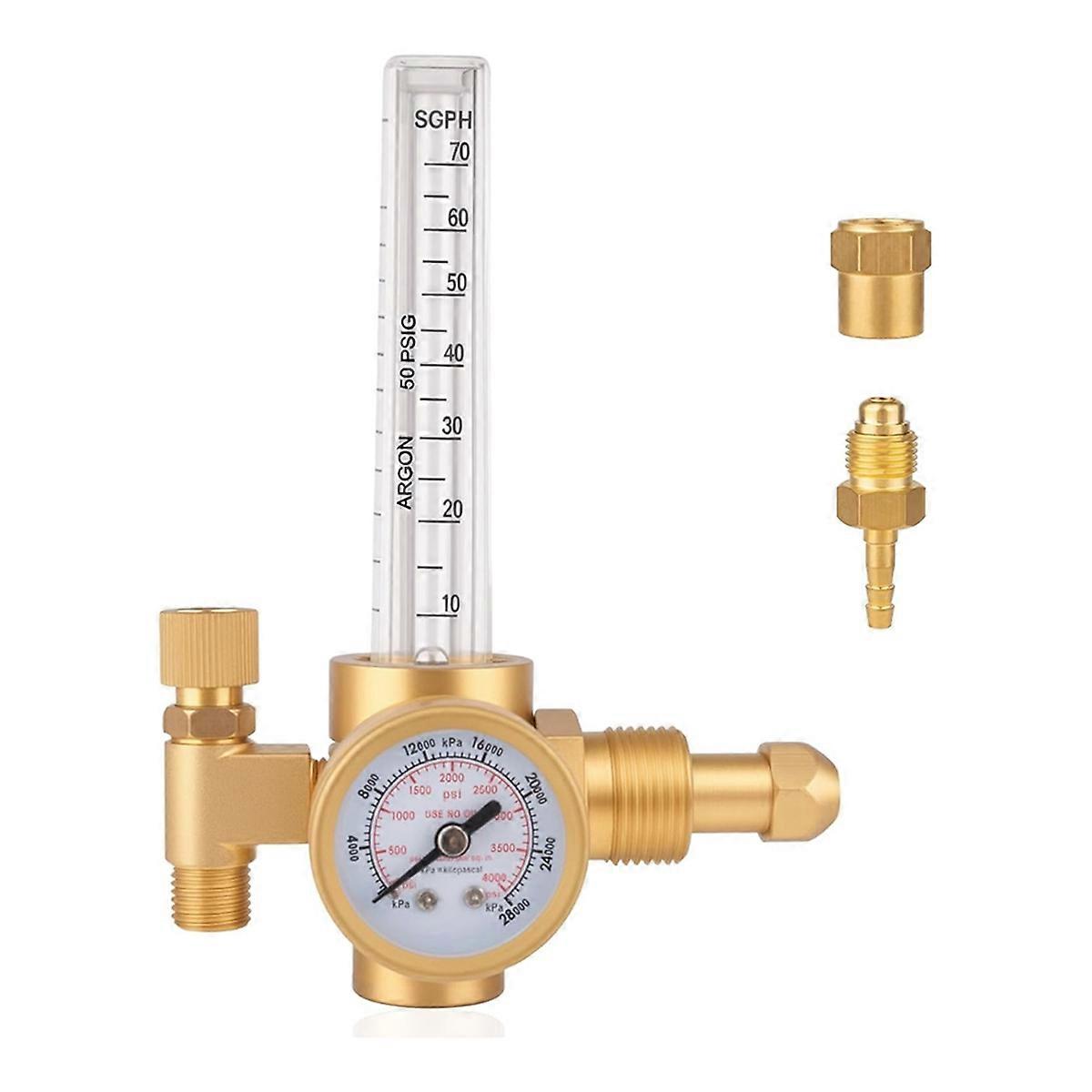 CO2 Regulator, All-Copper Build, 0-4000 PSI with CGA-580 Connector for Welding