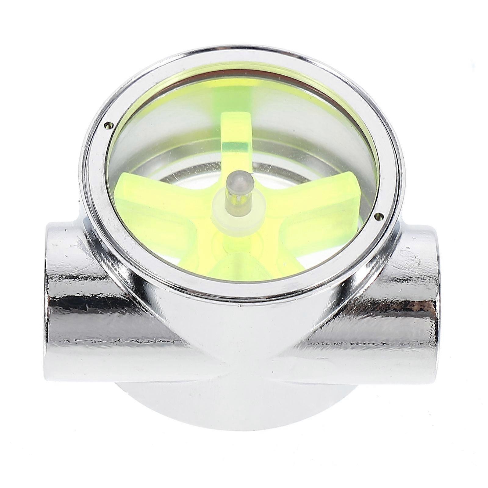 Flow Indicator for Water Cooling System 2Pcs Aluminum Alloy Durable Meter