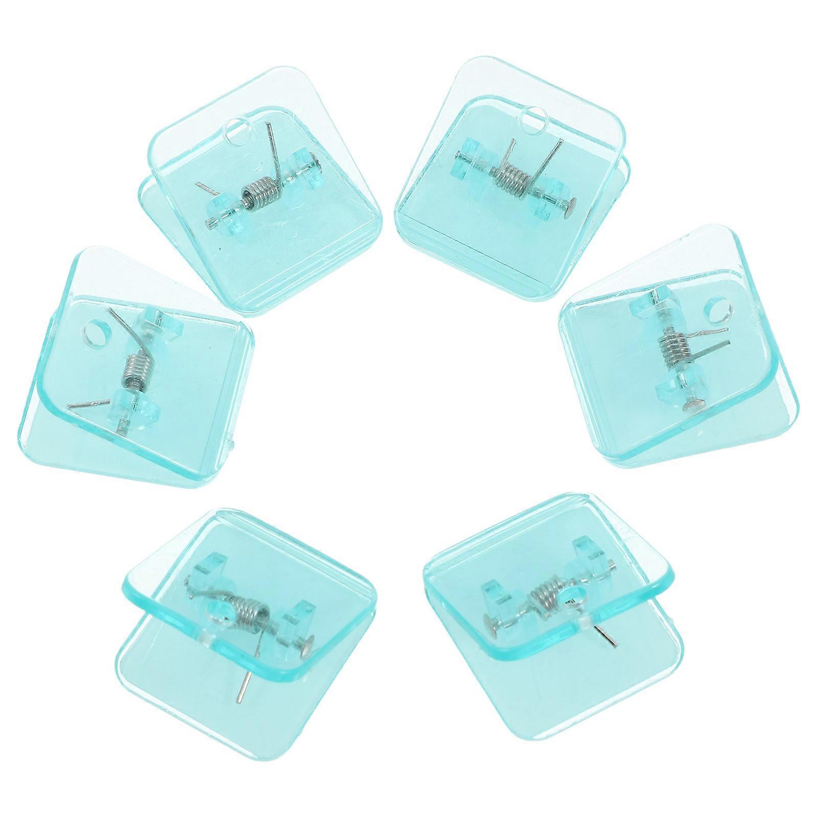 6Pcs Clear Pee Pad Holder for Dogs with Arc-Edged Semi-I-Beam Design for Wall Mounting