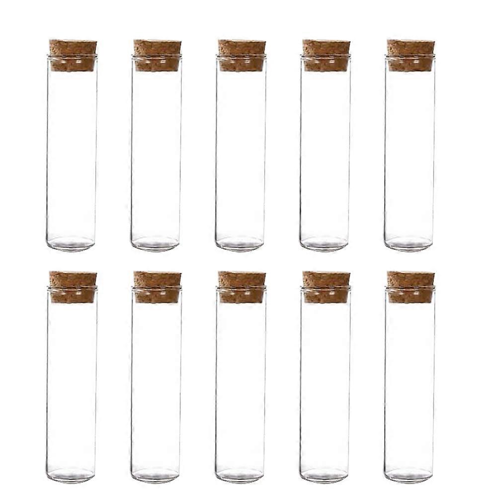 Test Tubes with Cork for Storage Use Borosilicate Glass 20Pcs