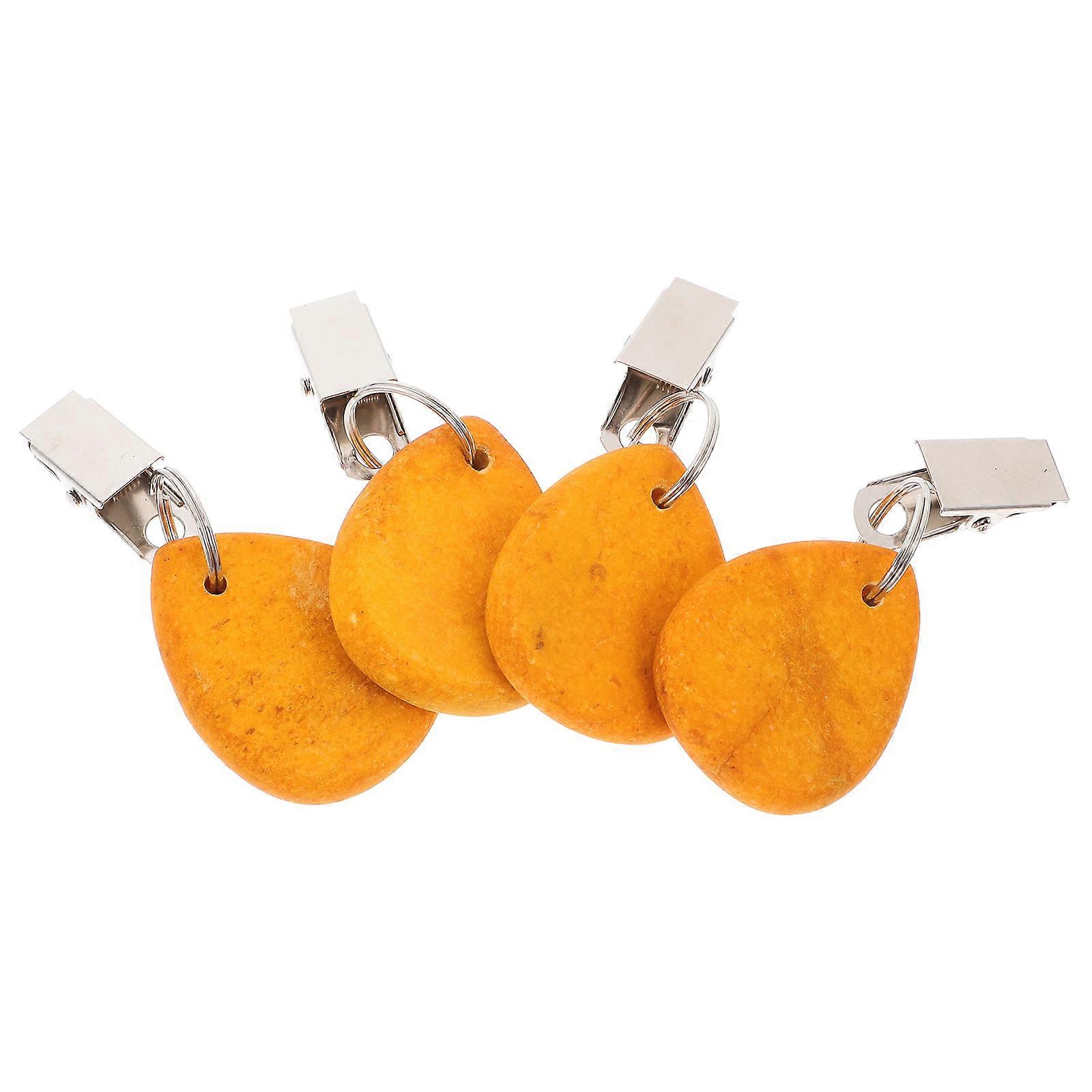 Decorative Tablecloth Clips Yellow Windproof Tablecloth Weight 16Pcs