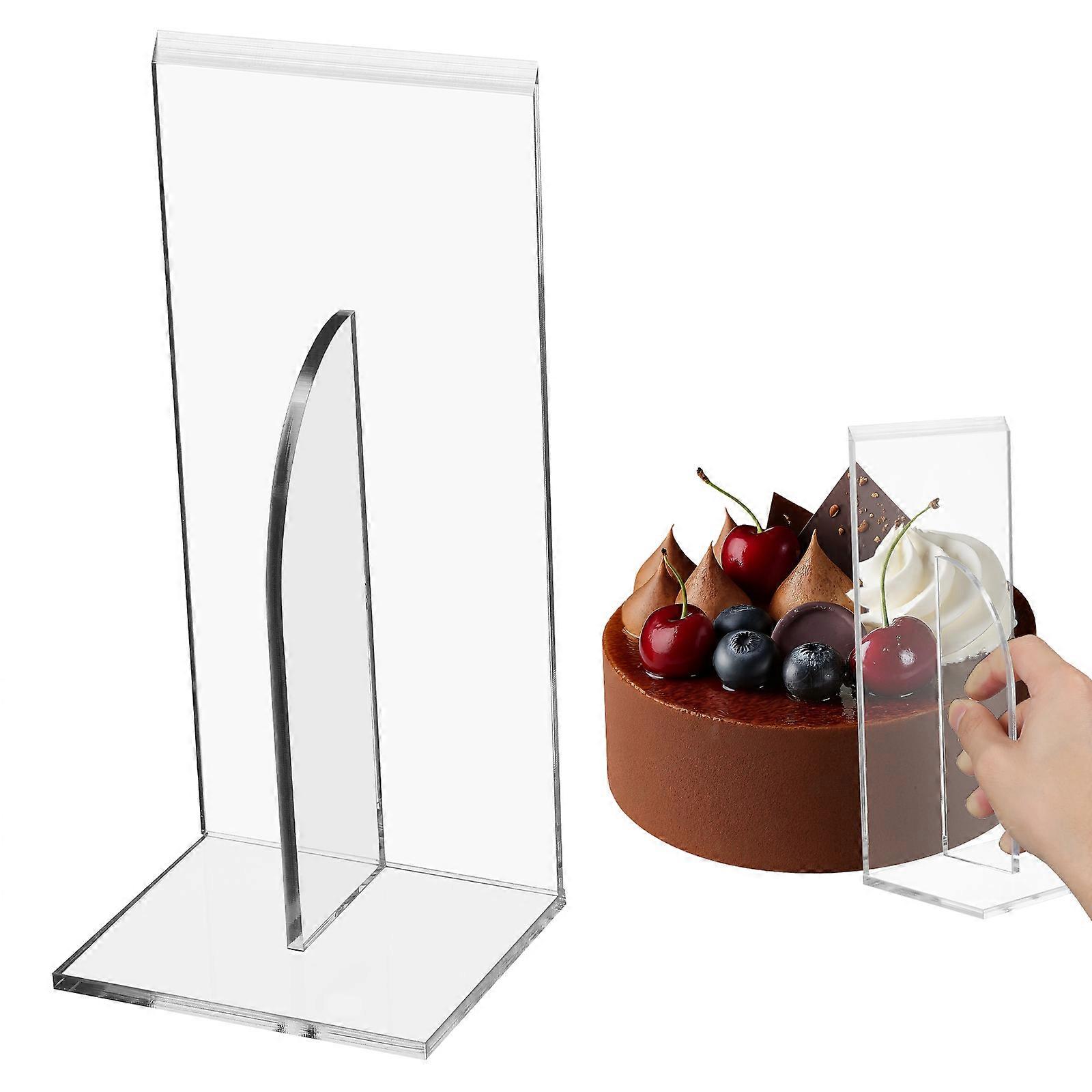Cake Smoother Transparent Baking Accessories Acrylic Buttercream Smoothing Tool 1Pcs