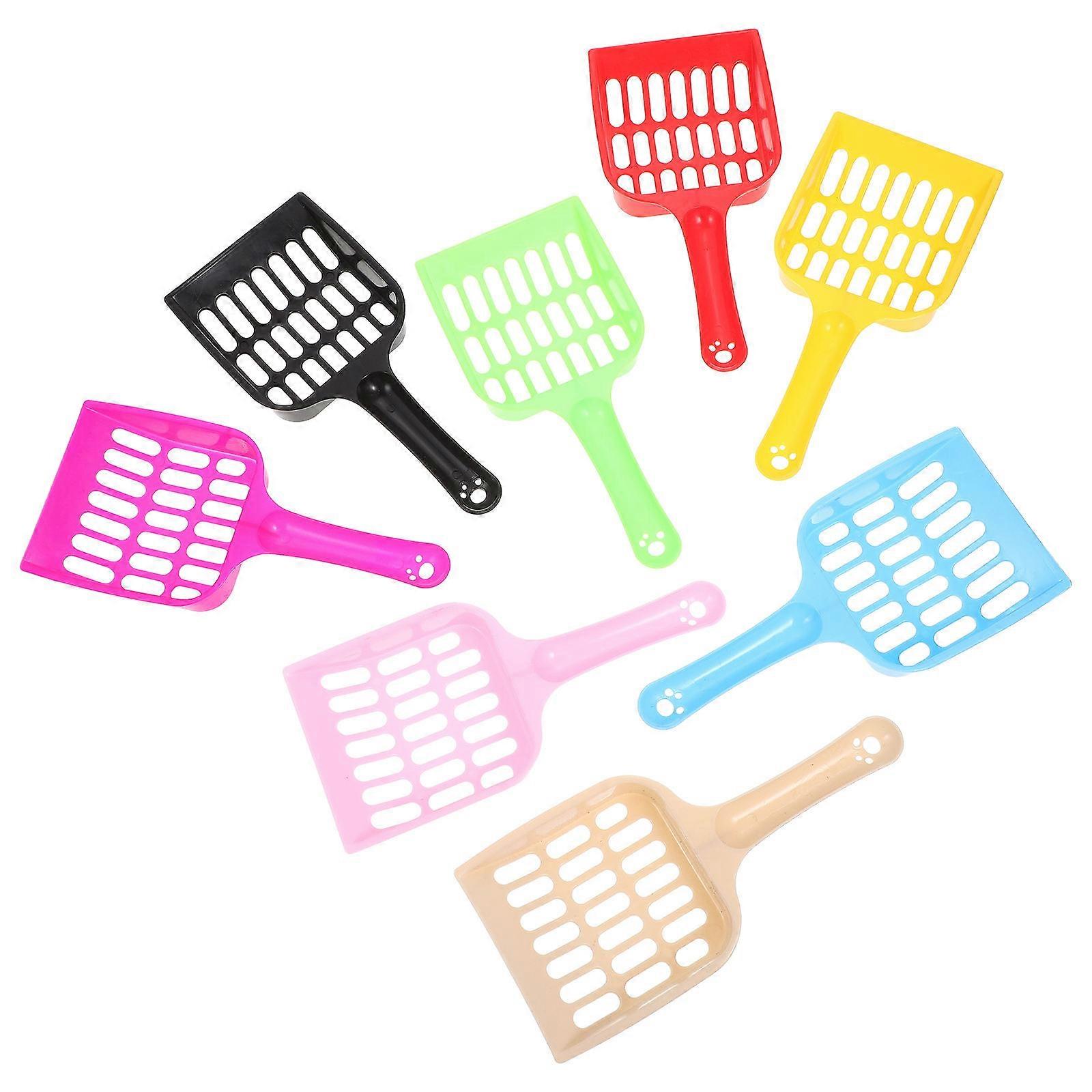 Plastic Litter Scoop Cat for Cleaning 32Pcs with Long Handle