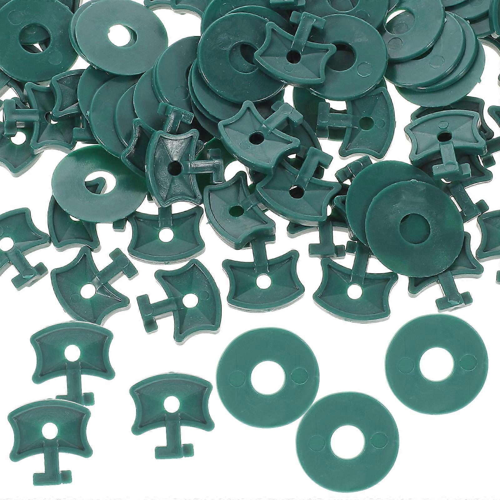 Greenhouse Clip with Washers Plant Fixing Clips for 100Sets Durable