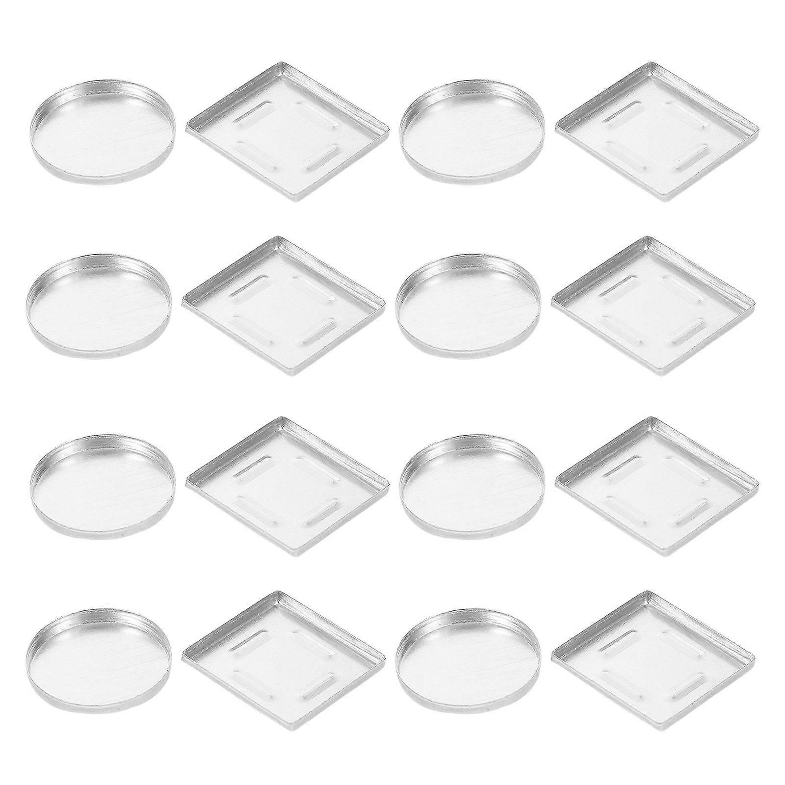 Square Eye Shadow Tin Aluminum Pans for Storage 60Pcs DIY Makeup