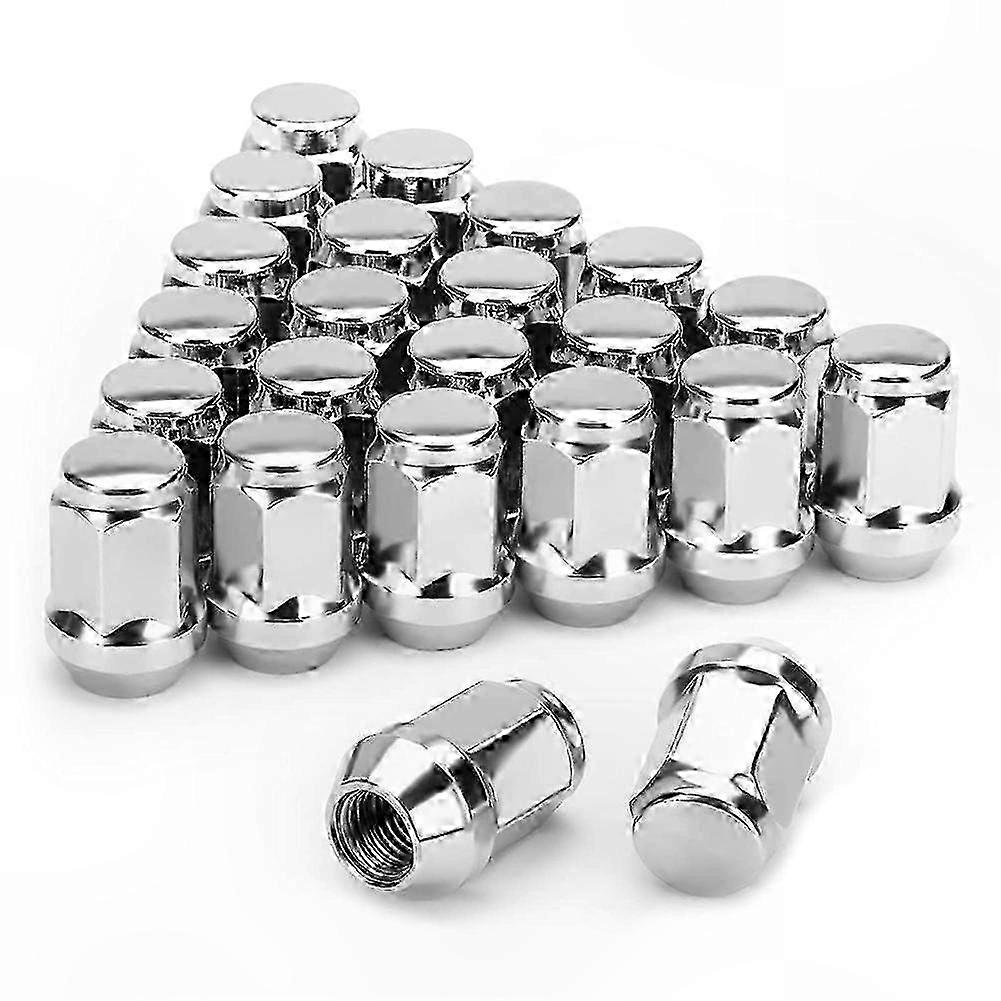 24PCS Cone Lug Nuts 12X1.5 Closed End Bulge Acorn for Cruiser & Sequoia Models