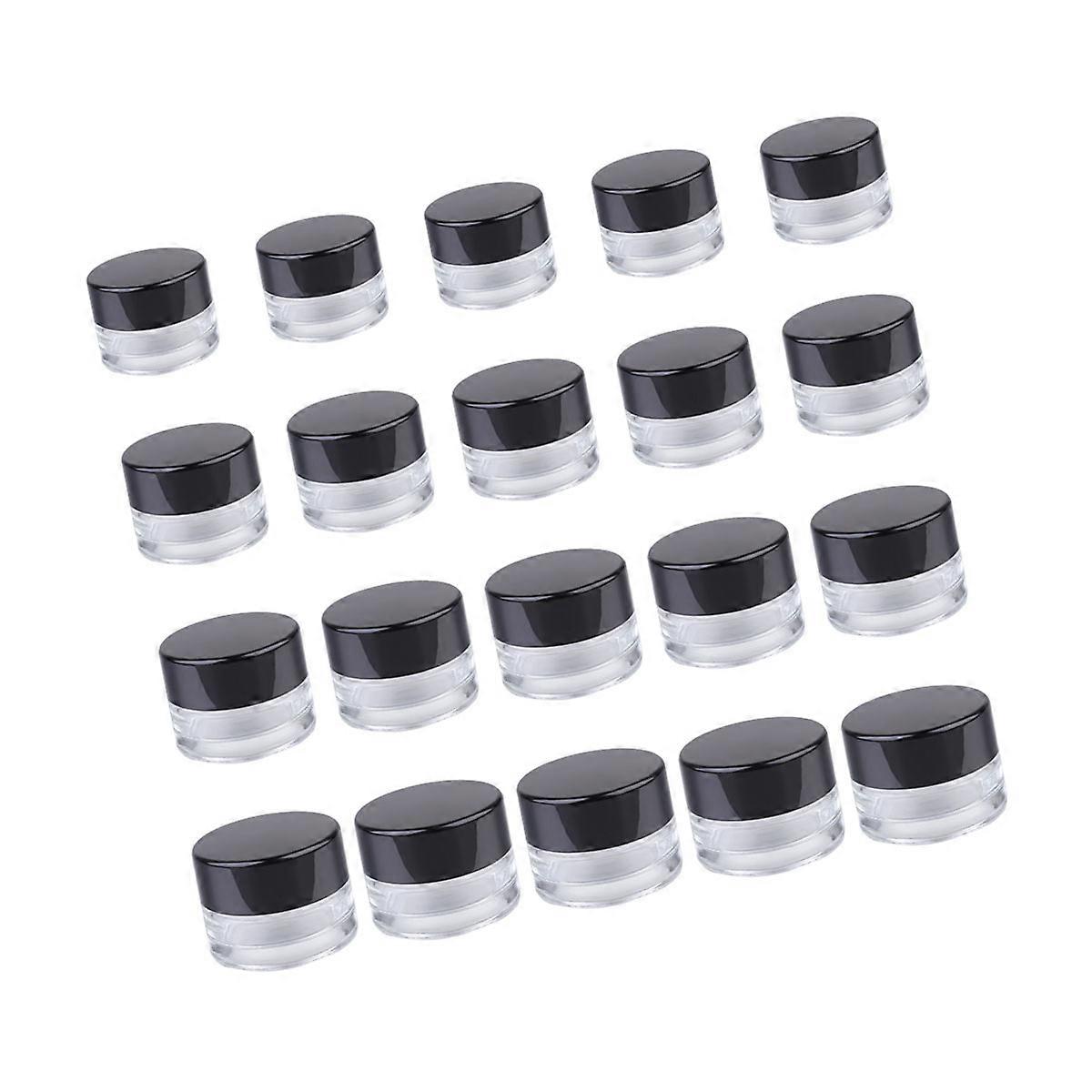 Glass Bottle Empty Bottle for Storage Use 60Pcs Refillable Cream Jars
