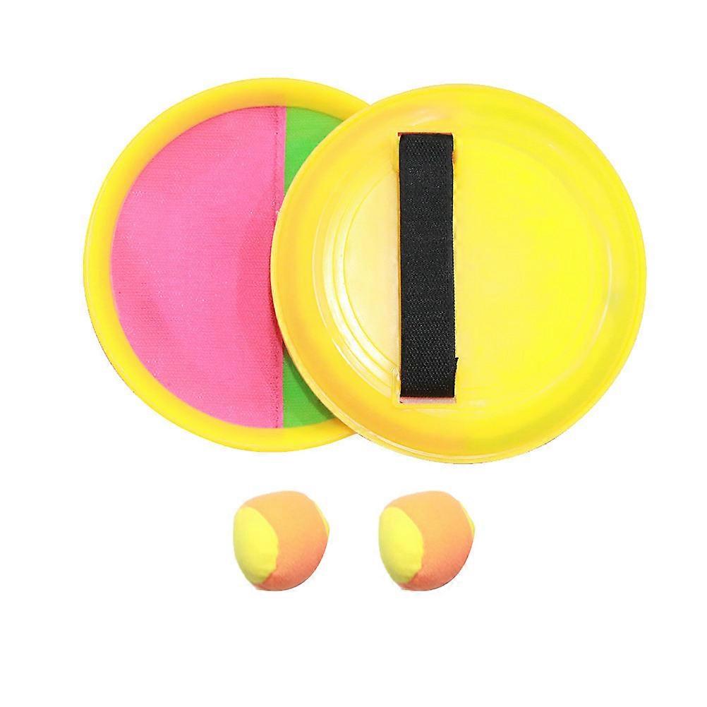 Tennis Toy Ball Paddle Catcher Set for Ball Toss Game 1Set Yellow Boards