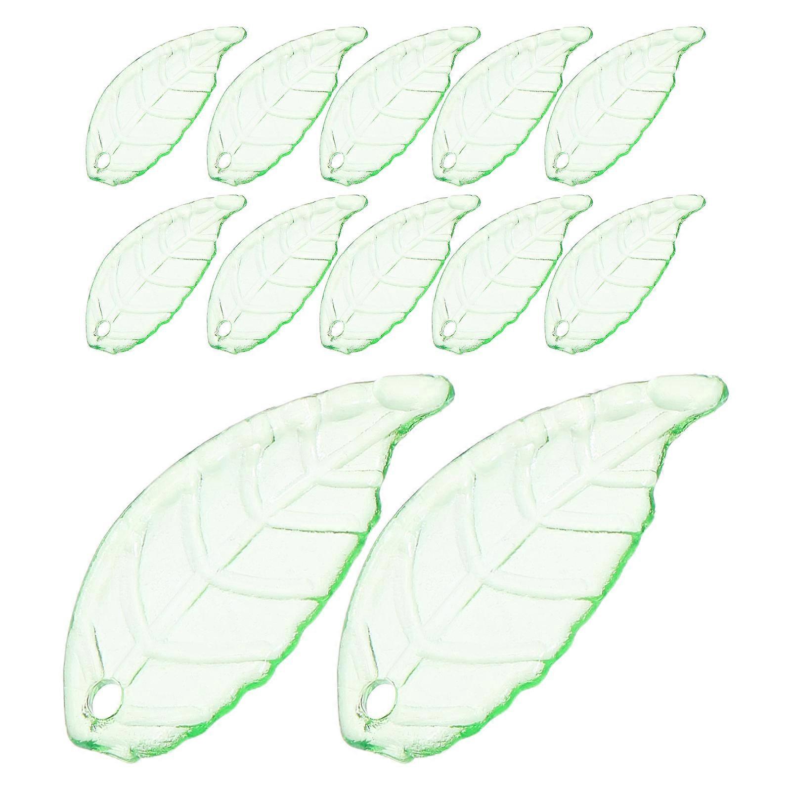 Transparent Acrylic Leaf Beads for DIY Flower Elements Ornaments 200g Pack