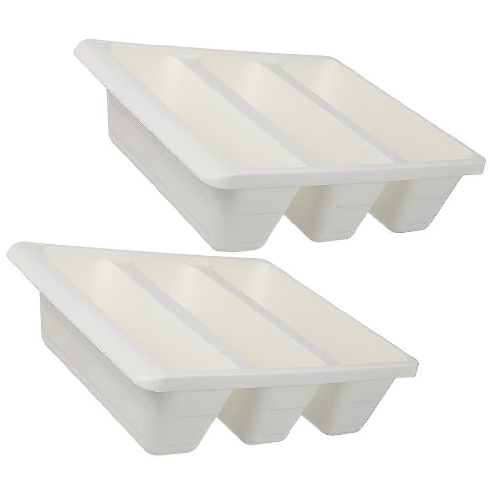4Pcs Shoe Rack for Storage Use Simple Organizer White PP Material