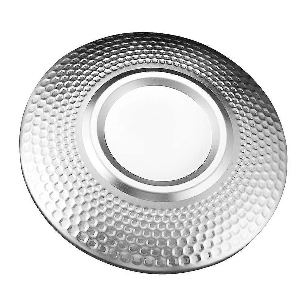 Kitchen Tableware Stainless Steel Plates for Food Serving 5Pcs Silver