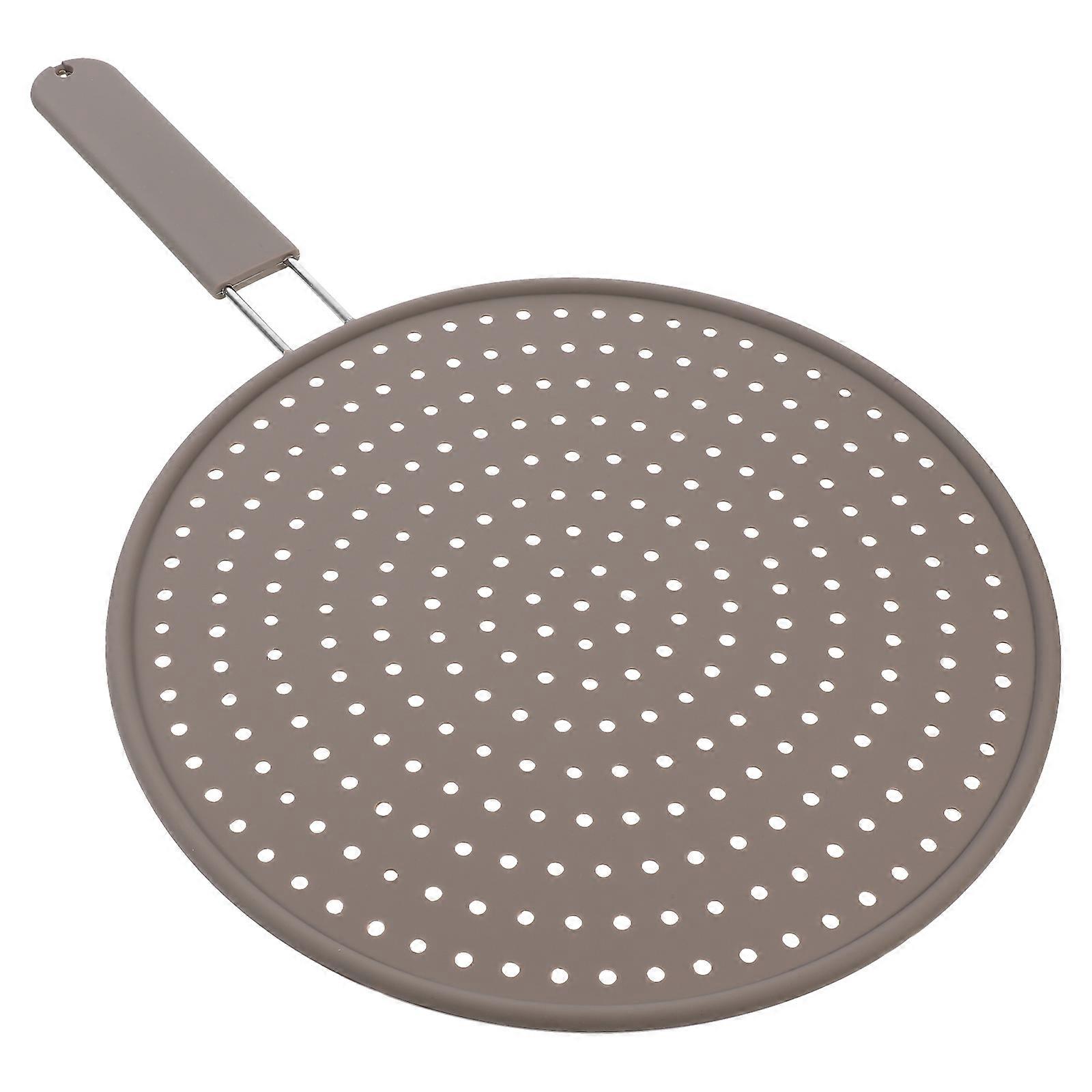 Frying Pan Silicone Splatter Screen Oil Strainer for Kitchen Use 2Pcs