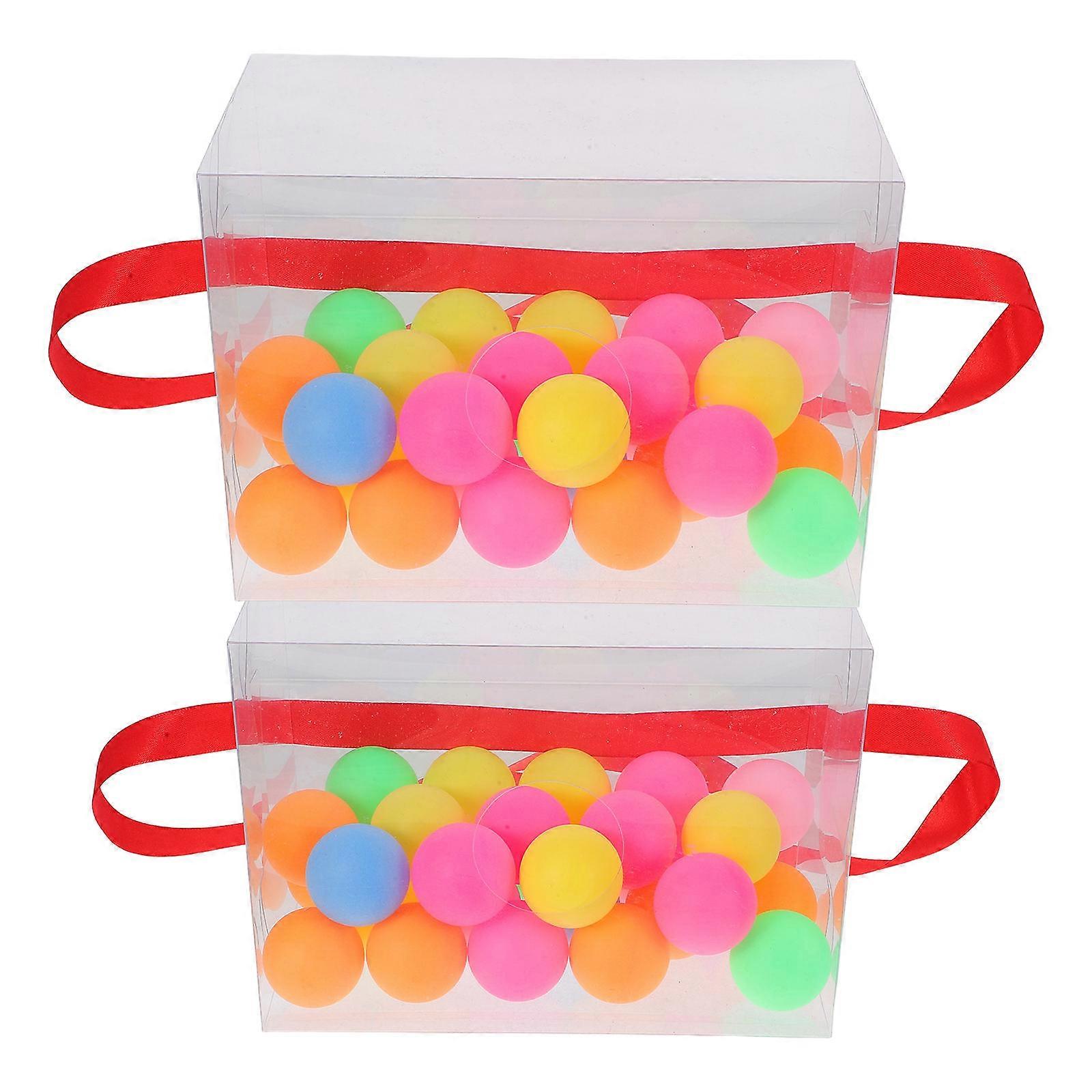 6Sets Twerking Game Party Set with Pingpong Balls for Group Fun Plastic