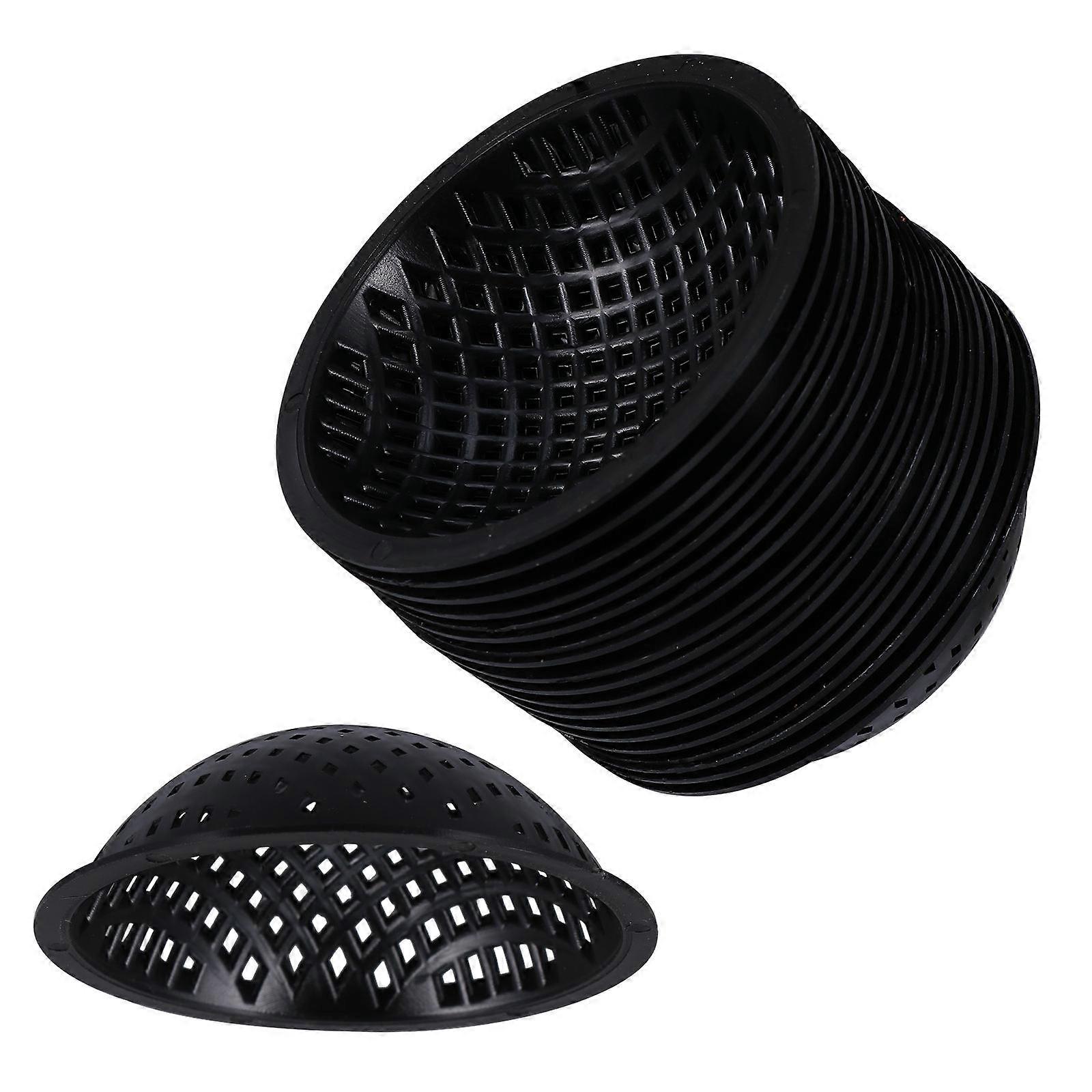 Flowerpot Bottom Grid Mat Bowl-shape Plastic Pads Prevent Soil Leakage For Corridor Planting 20Set