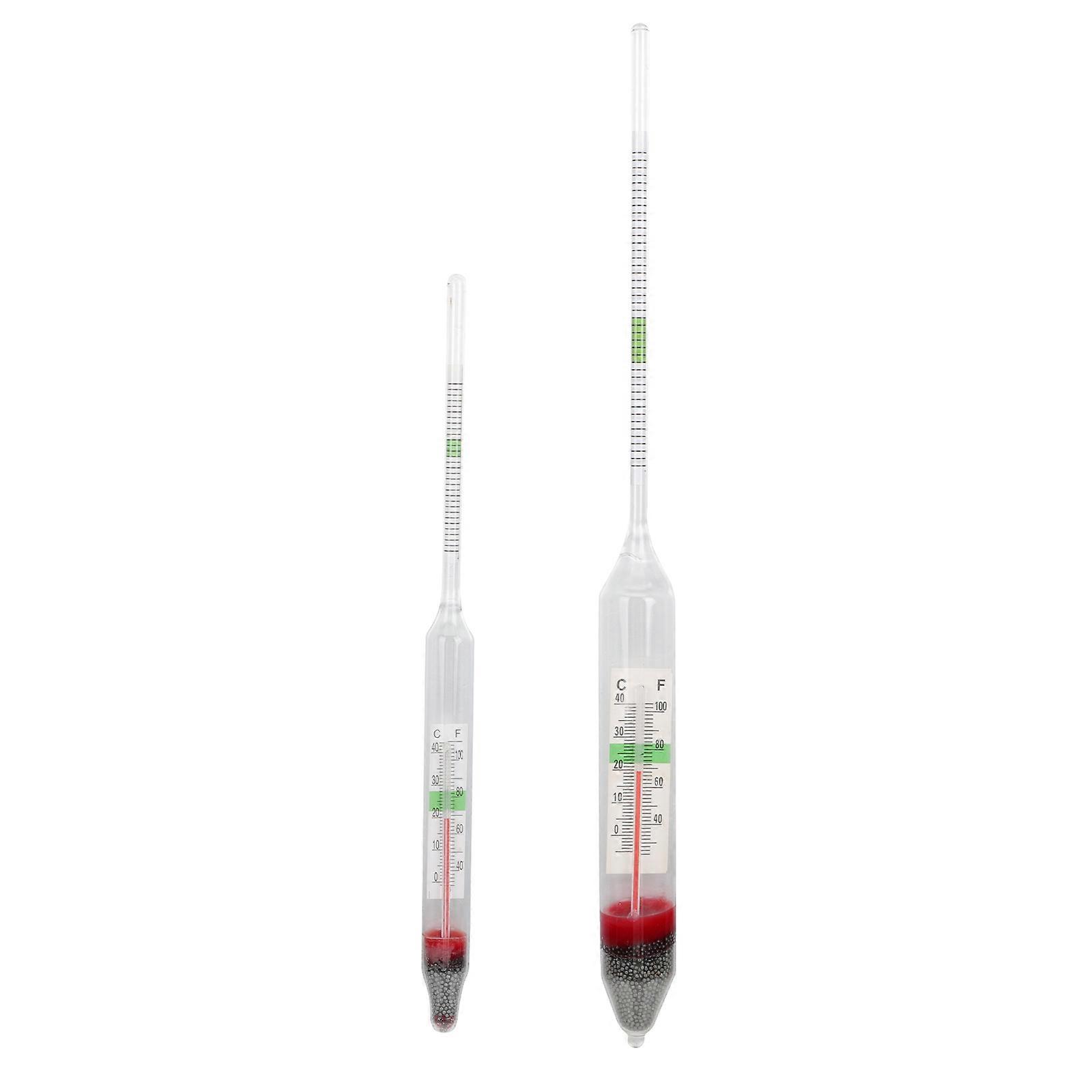 Salinity Meter Glass Hydrometer for Aquarium 2Sets Professional Testing
