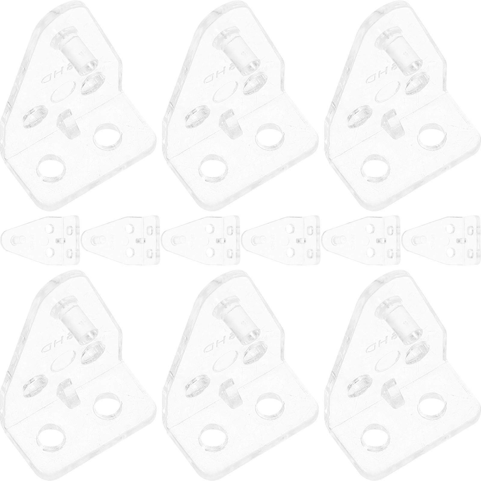 Transparent Blind Hold Down Bracket Plastic Window Blind Parts 36Pcs
