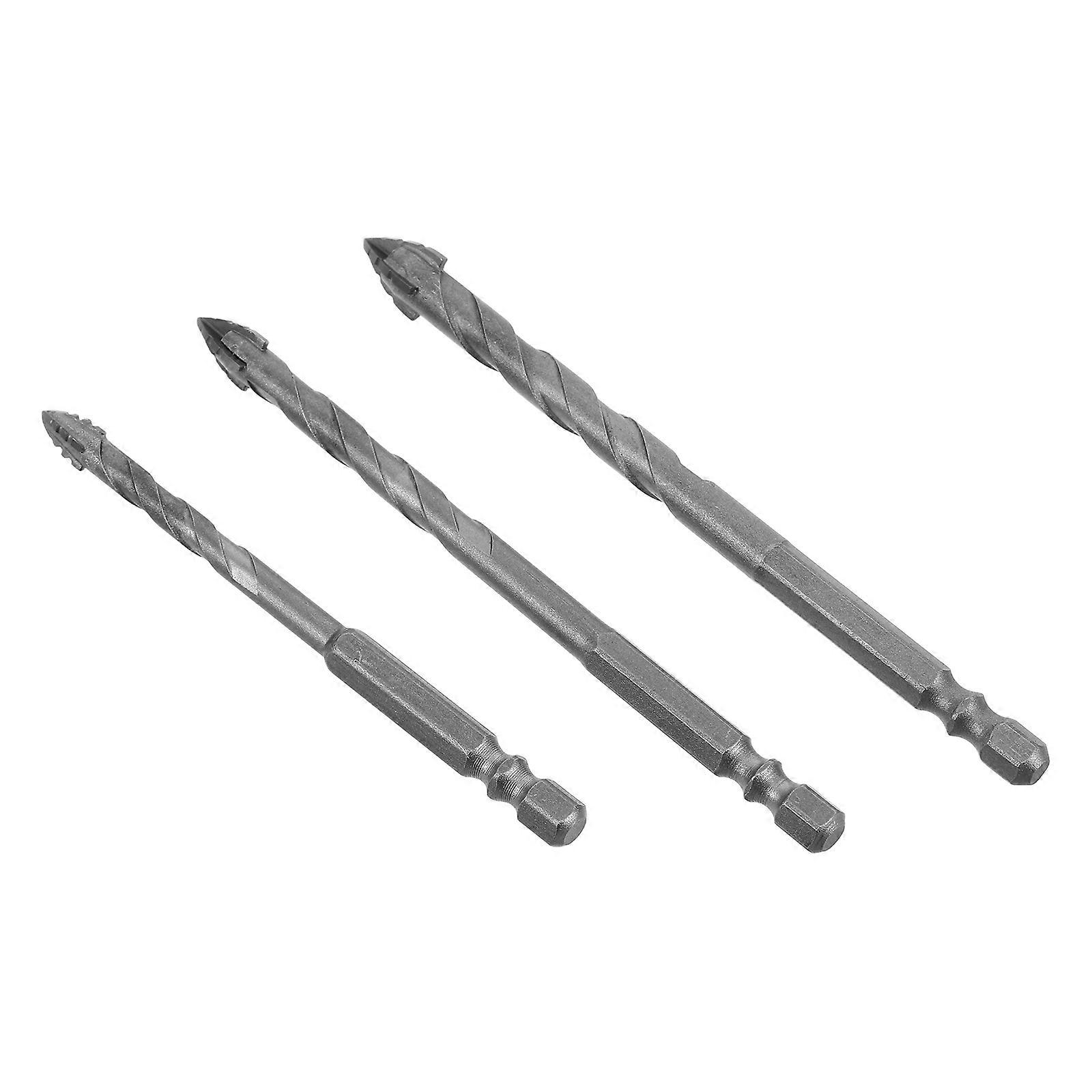 Sharp Four Offset Drill Bit Set for Drilling with 3Pcs Tungsten Steel Alloy