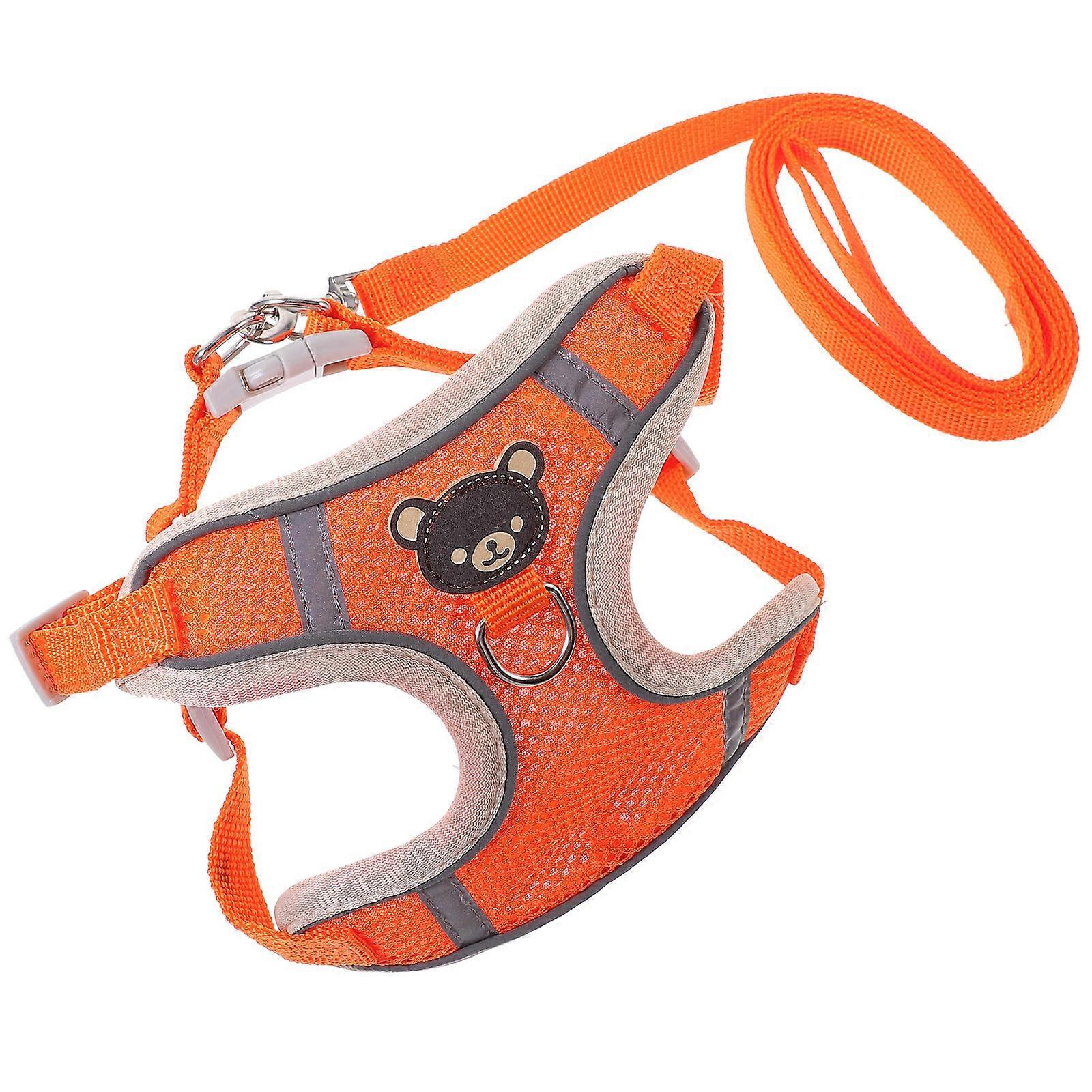 Reflective Dog Harness Vest Type for 3Pcs Adjustable Chest Straps