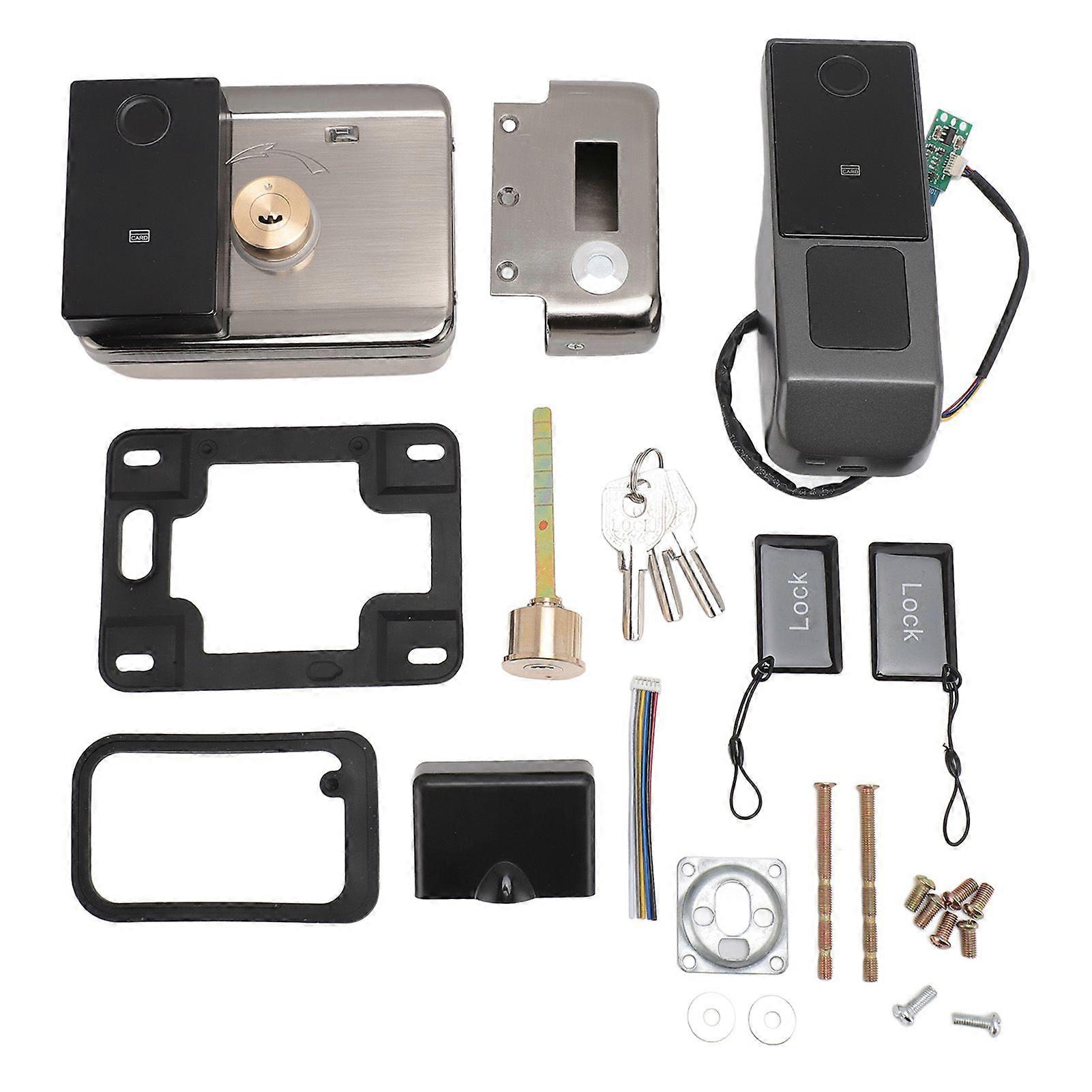 WiFi Electronic Lock for Tuya APP IP67 Waterproof Fingerprint Password Card Key Unlocking Smart Security Gate Lock Set