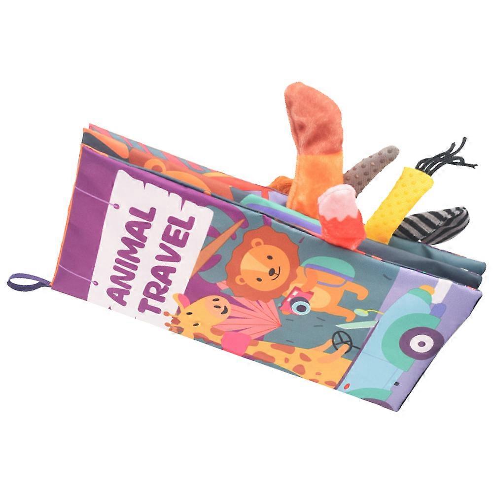 Stereoscopic Cloth Book for Toddler Learning Land Animals