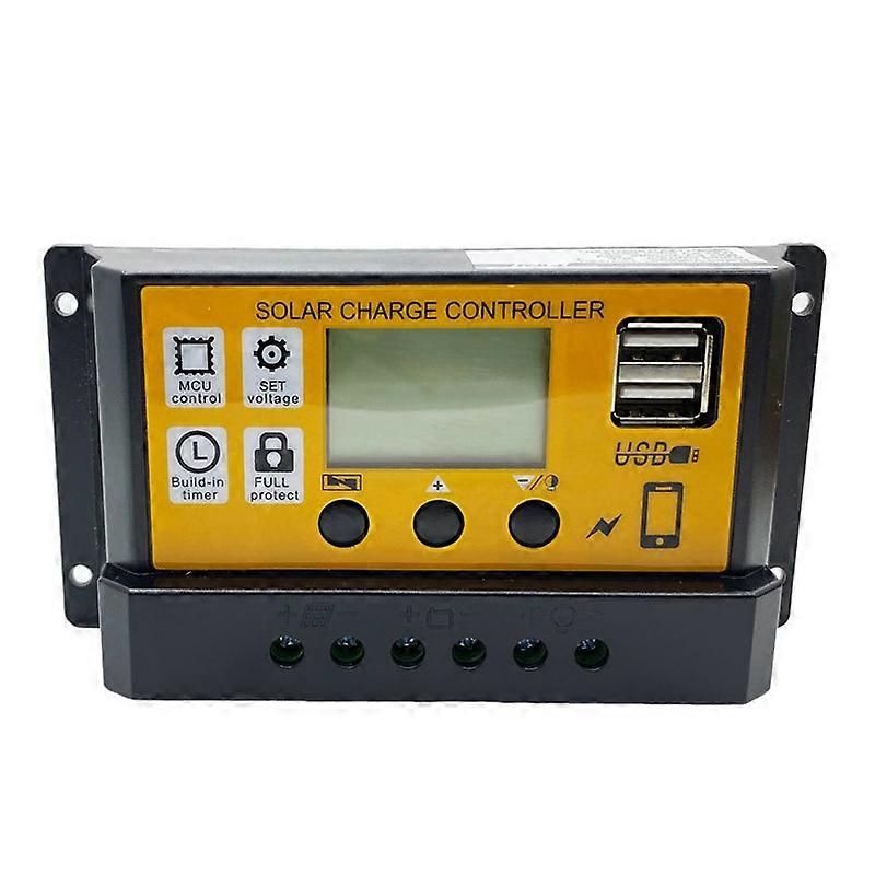 12V/24V Simple Solar Controller Light Time Control Solar Panel Regulator Controller With USB