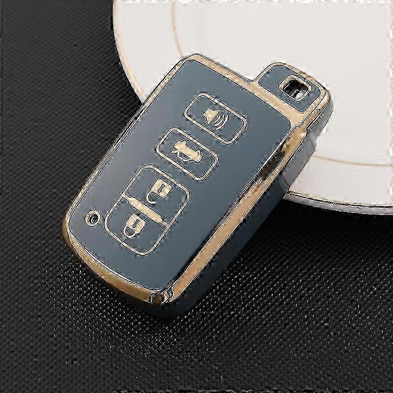 4 Buttons Car Key Case Cover For Toyota Camry Corolla RAV4 Highlander Avalon 2015 - 2017 Smart Control Protector Shell Holder miao7